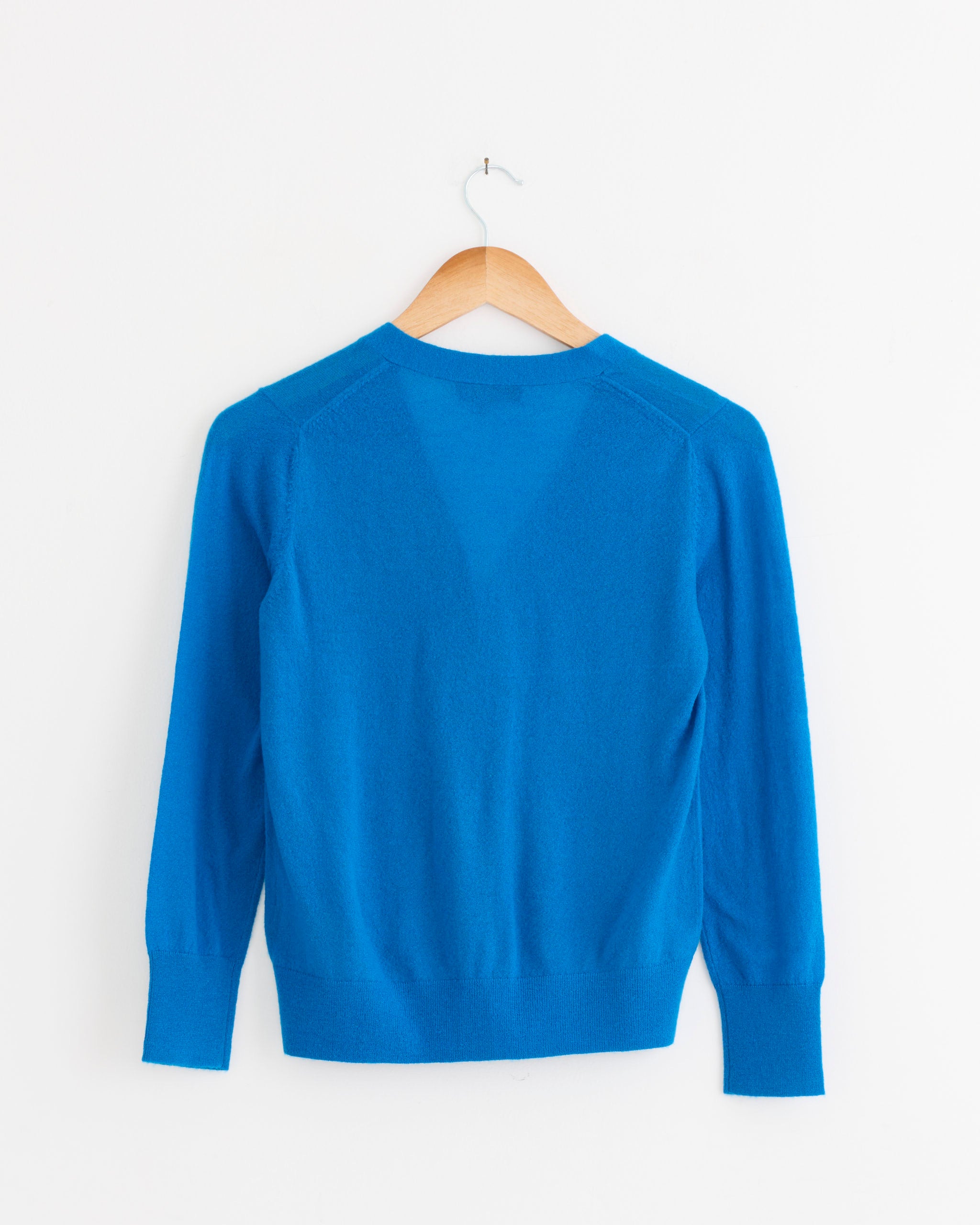 Tibi Skinlike V Neck Shrunken Cardigan - Bright Blue / XS (287938)