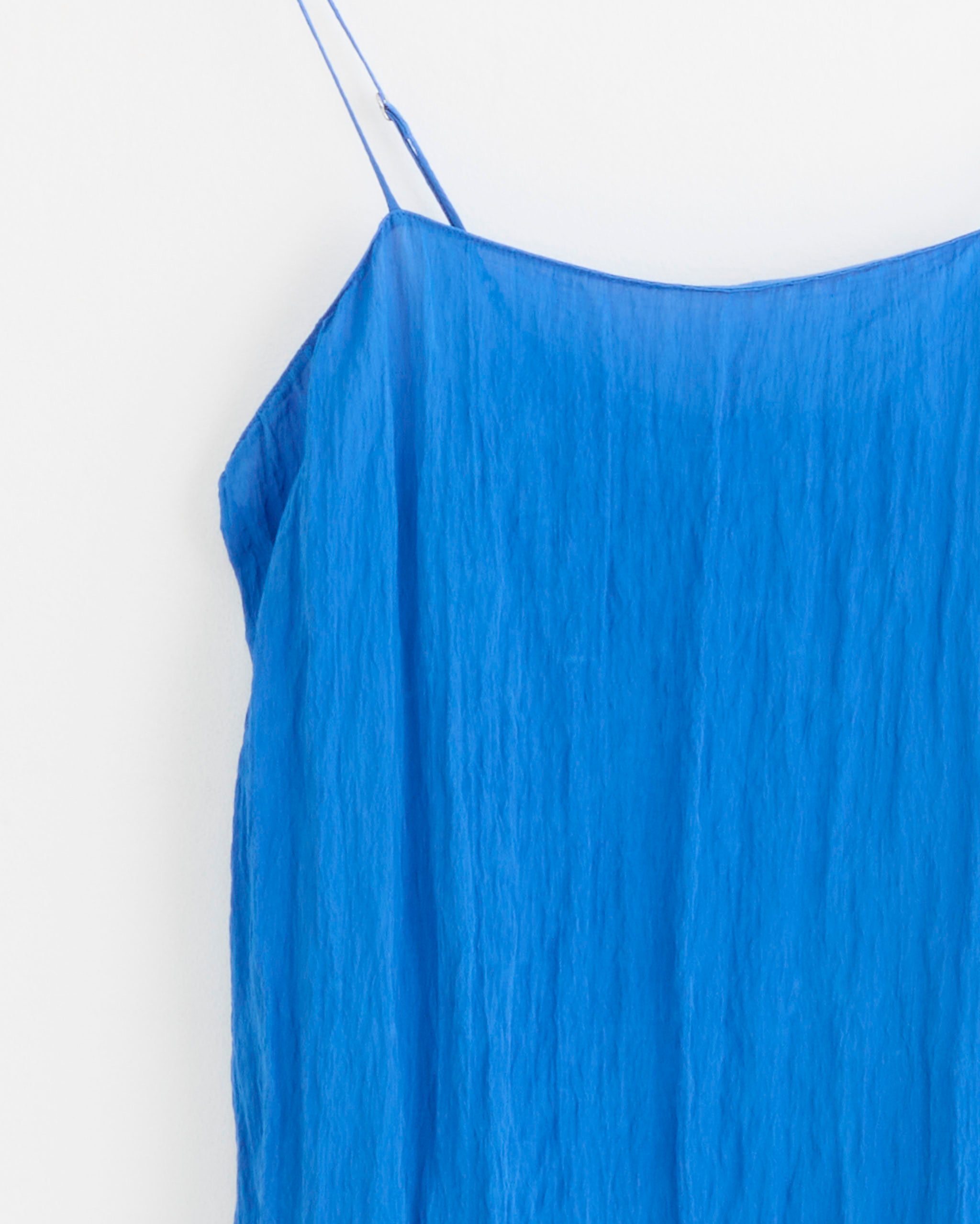 Tibi The Crinkle Slip Dress - Bright Blue / 2 (287942)