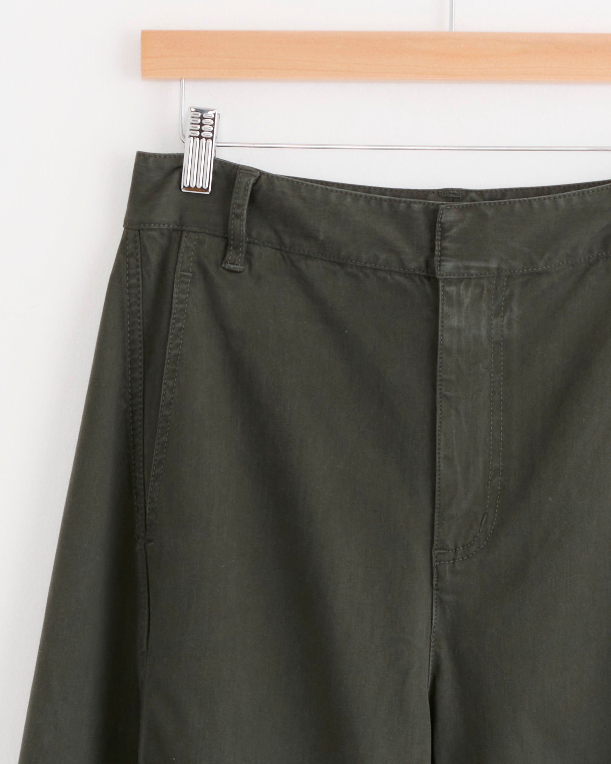 Tibi Reactive Garment Dyed Sid Pant - Army Green / 25 (287950)