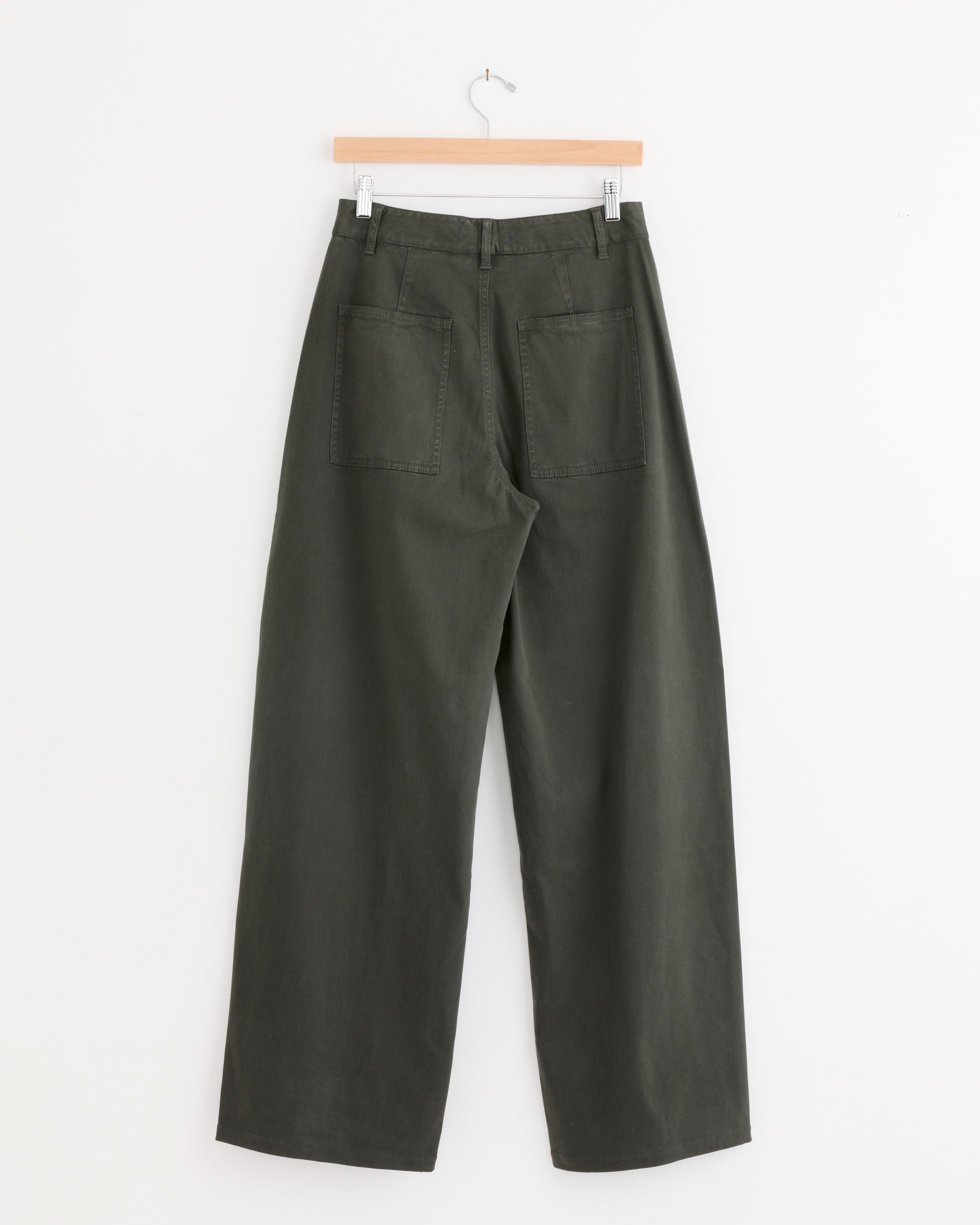 Tibi Reactive Garment Dyed Sid Pant - Army Green / 25 (287950)
