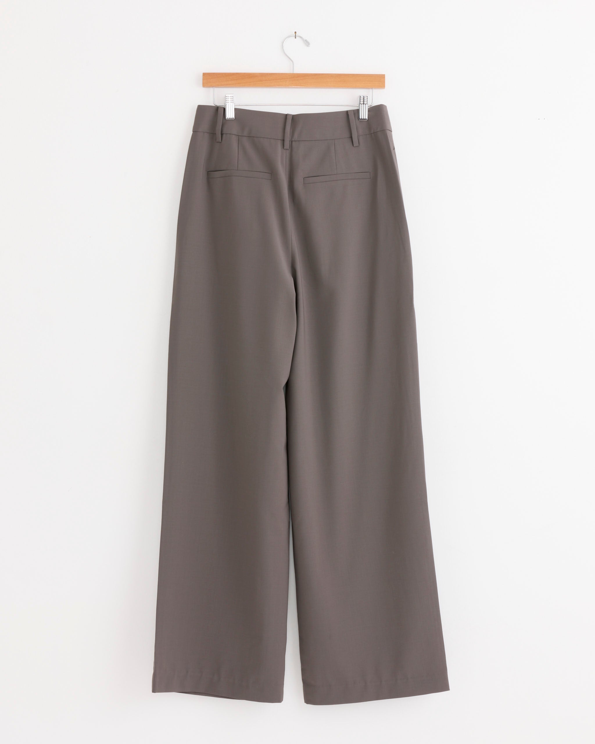 Tibi Tropical Wool Stella Pant - Dark Stone / 2 (287957)