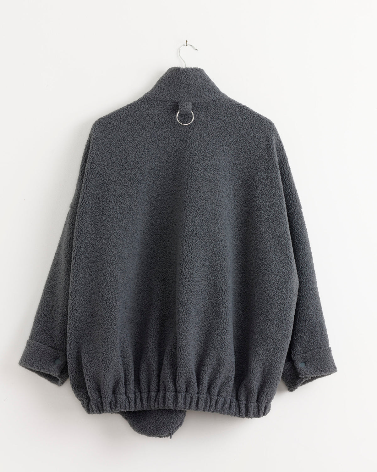 Cozy Fleece Zip Up Bomber Jacket in Grey - Grey / XS/S (287963)