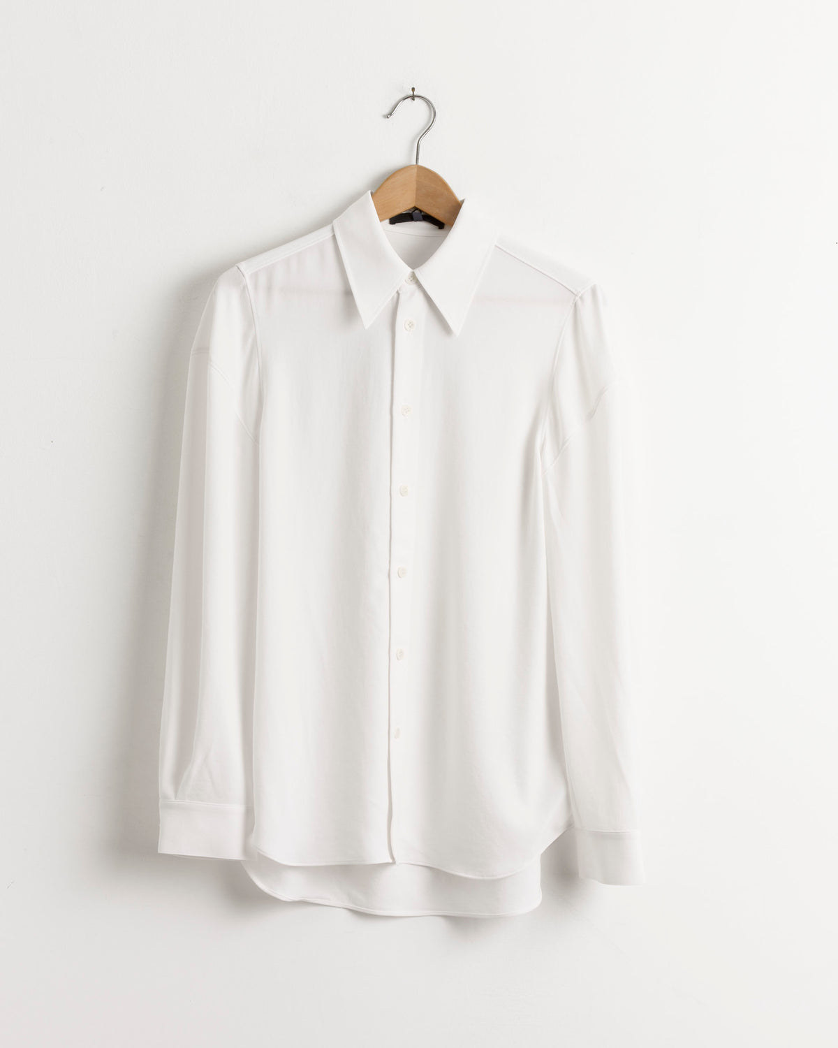 Soft Drape Hinged Shirt in Ivory - Ivory / XS (287975)