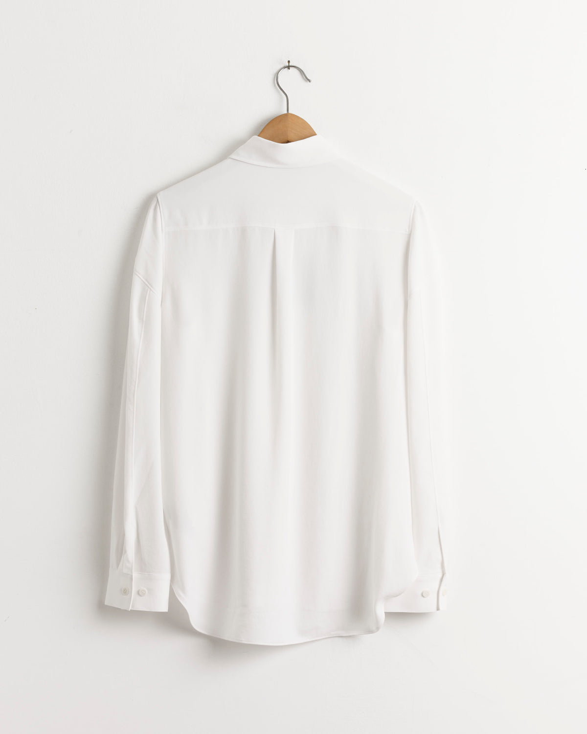 Soft Drape Hinged Shirt in Ivory - Ivory / XS (287975)