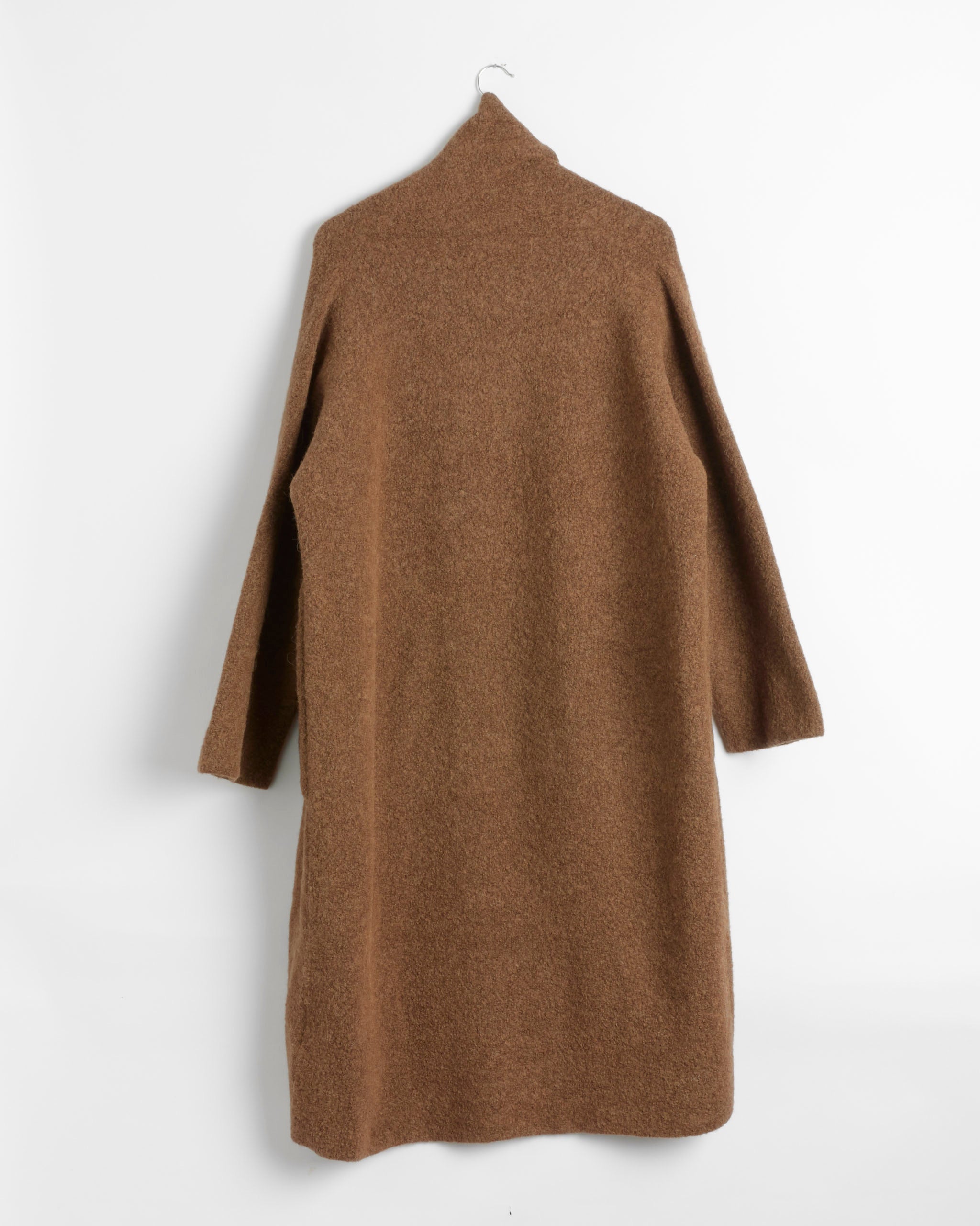 Double Face Long Coat in Rust