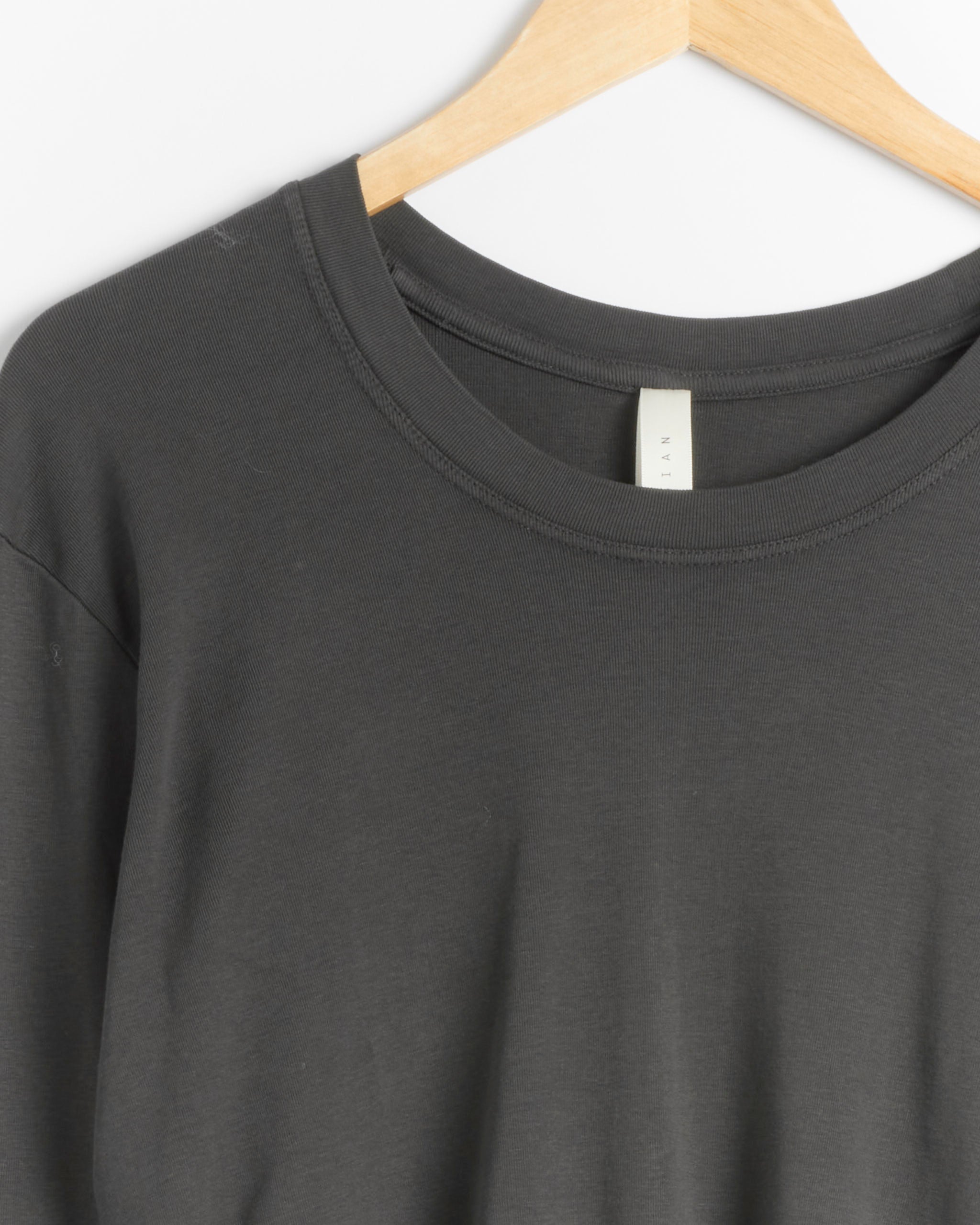 Lauren Manoogian Rib Scoop Neck Top - Sumi / 1 (287996)