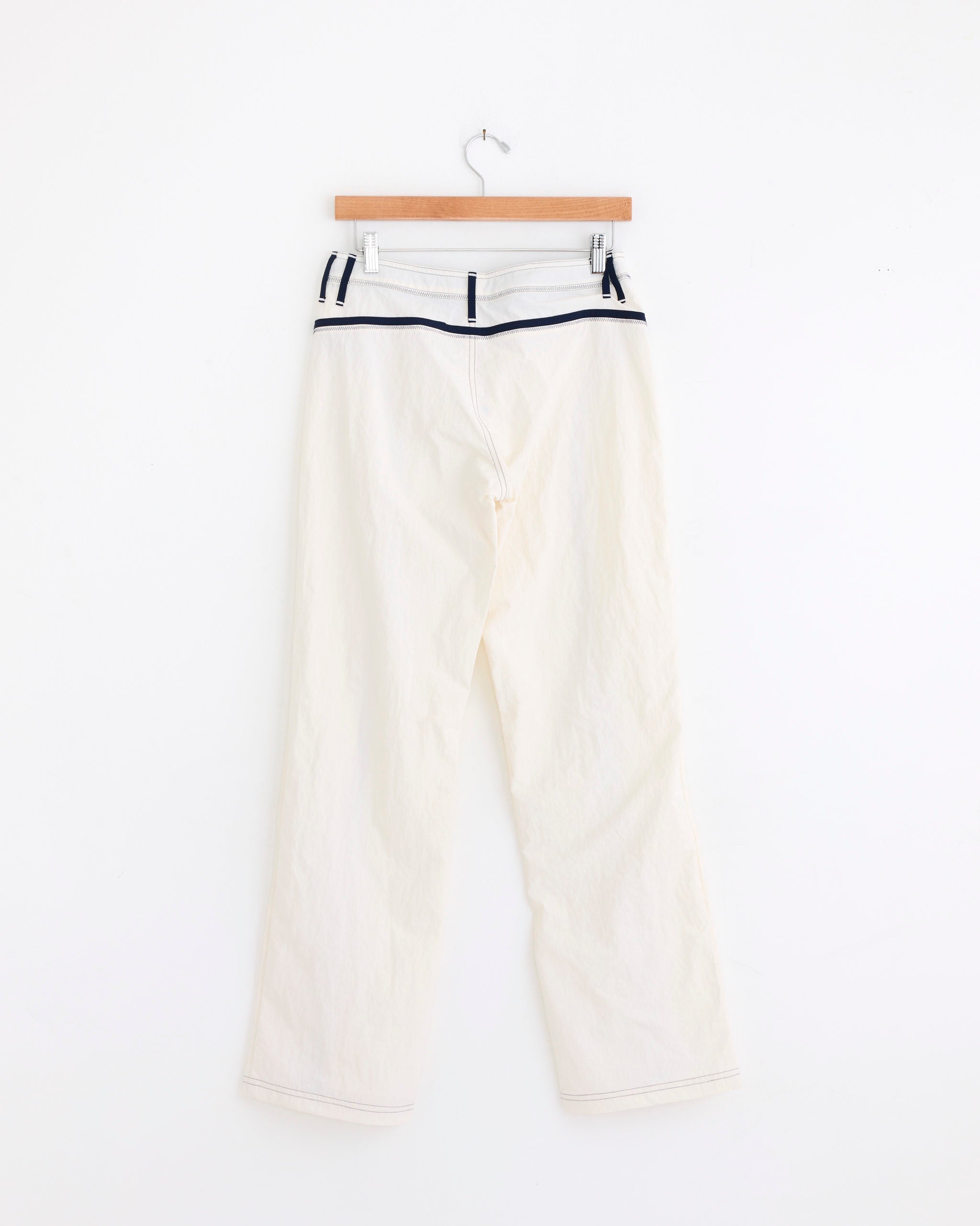 Pant in White/Navy