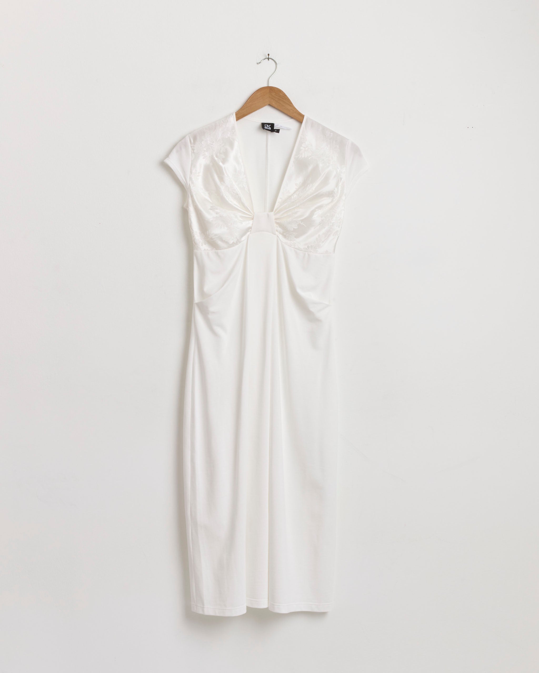 Bow Shift Dress in White Bow Shift Dress in White