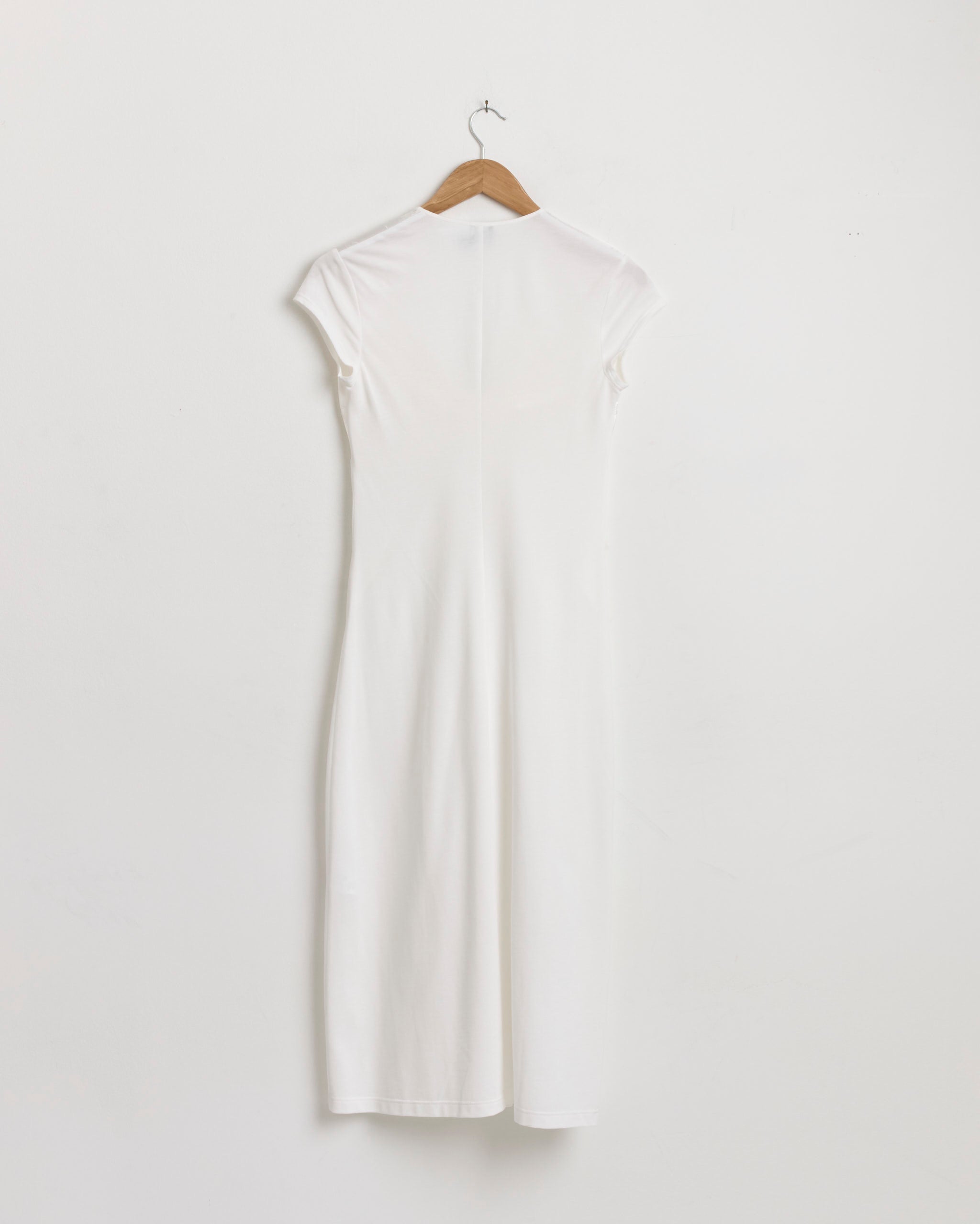 Bow Shift Dress in White White / M