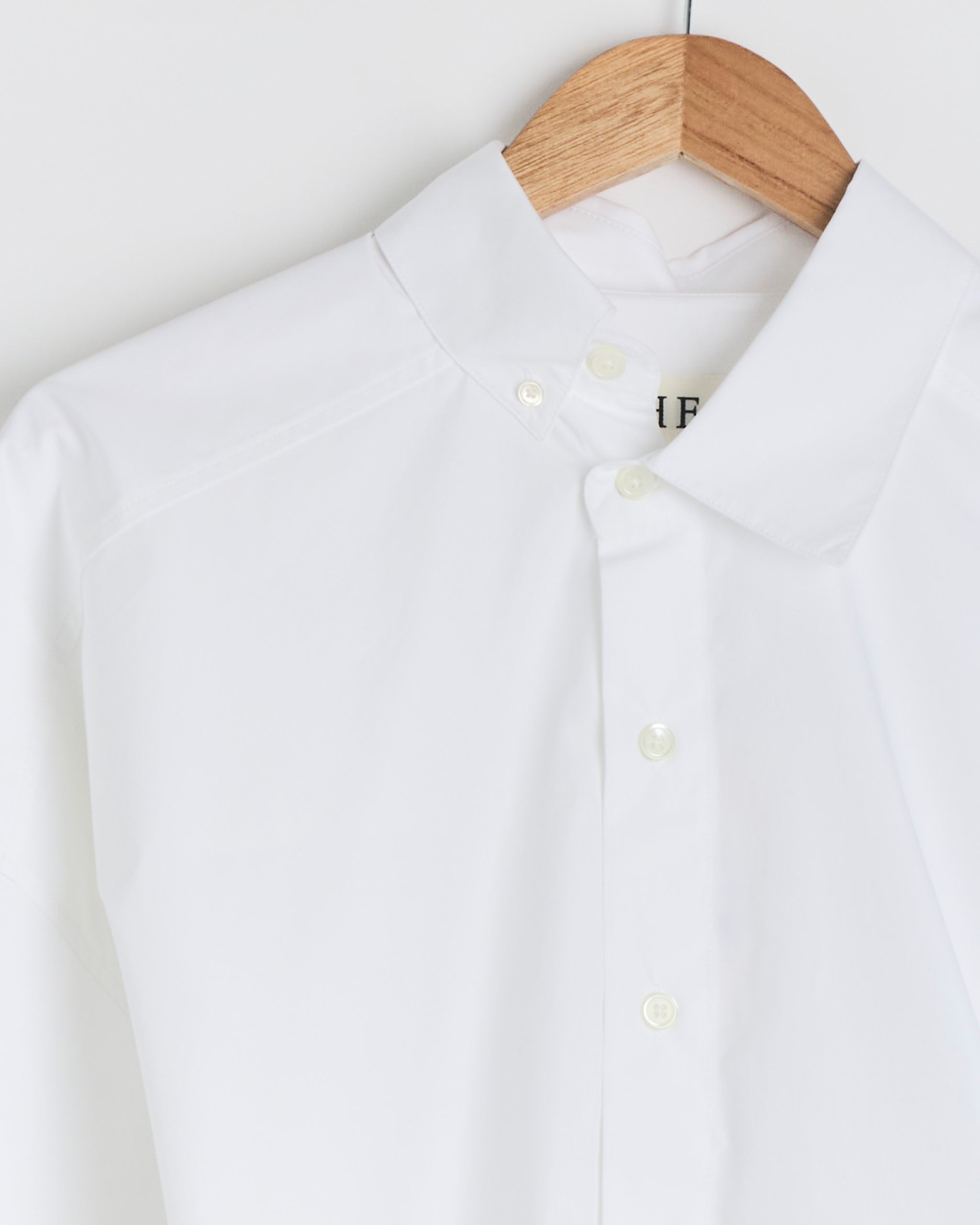 Róhe Poplin Uneven Collar Shirt - Optic White / FR34 (288218)