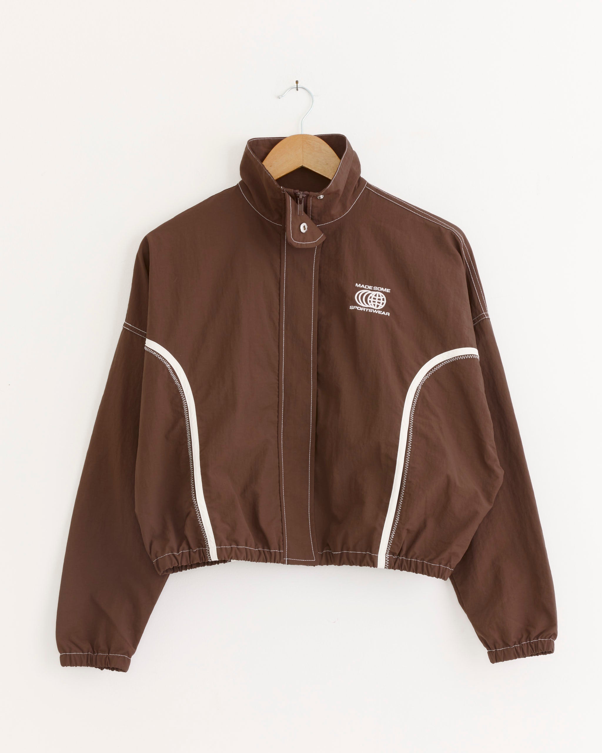 Made Some Sportswear Jacket - Brown/White / S (288241)