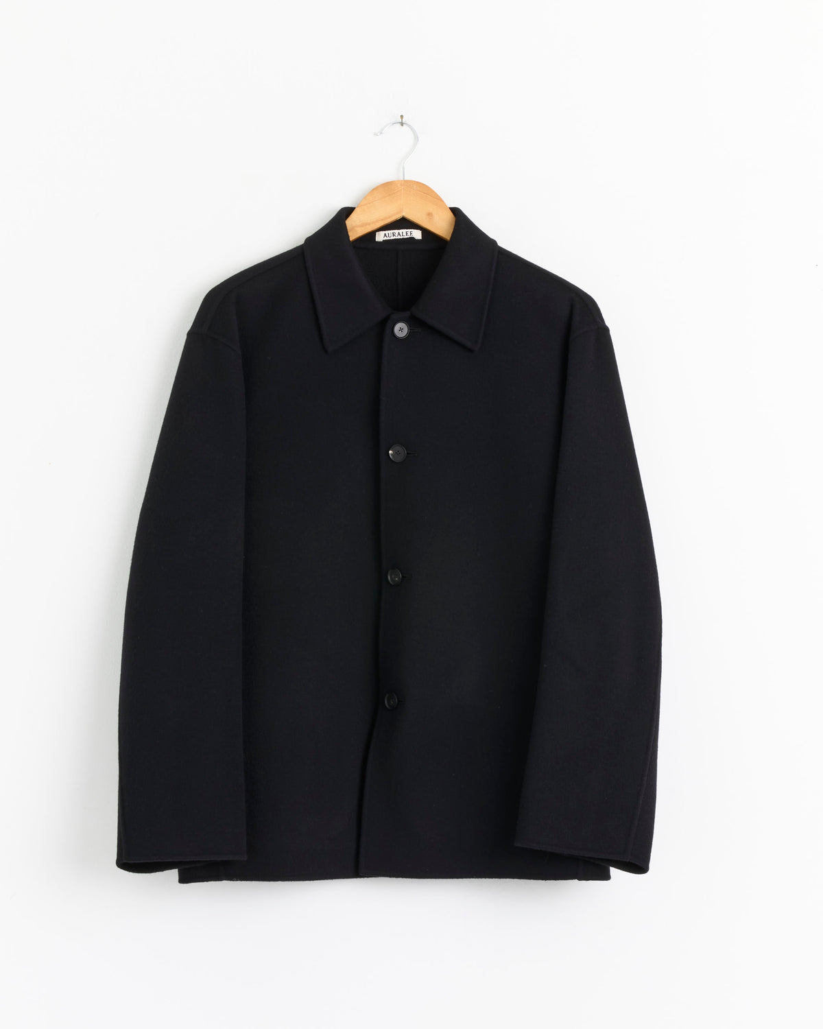 Auralee Super Fine Wool Blouson - Black / 4 (288249)