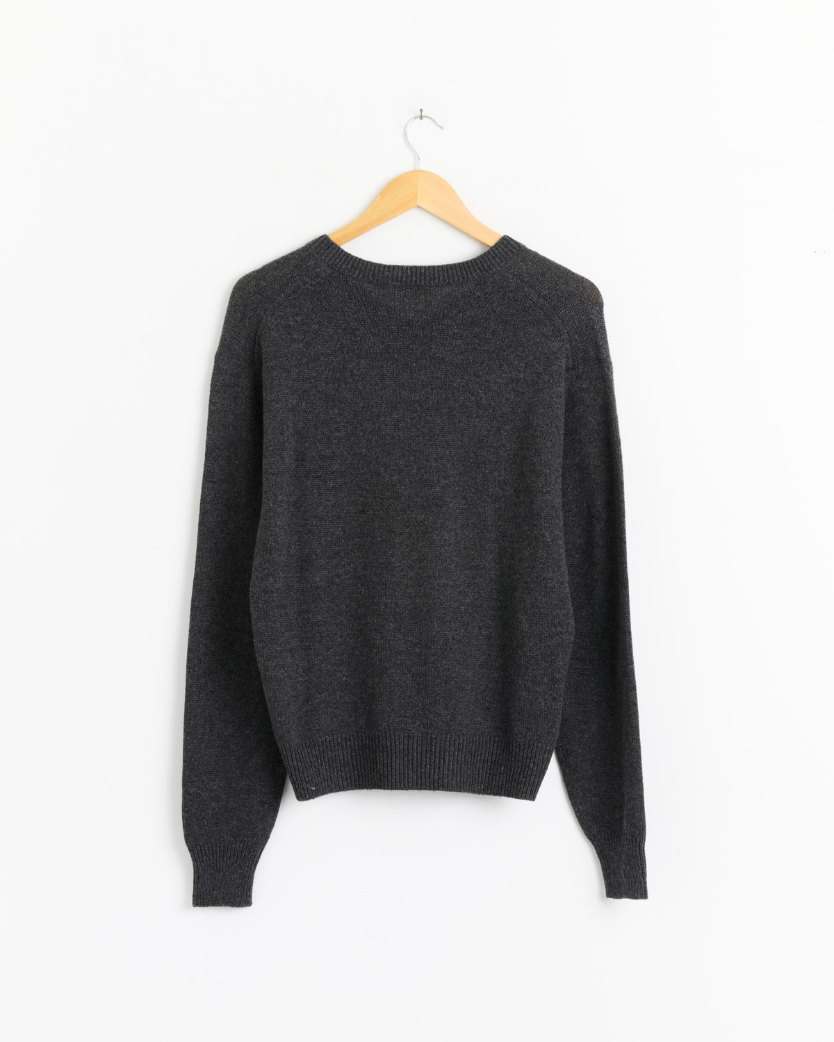 Auralee Light Cashmere V Neck Pullover - Charcoal / 4 (288278)