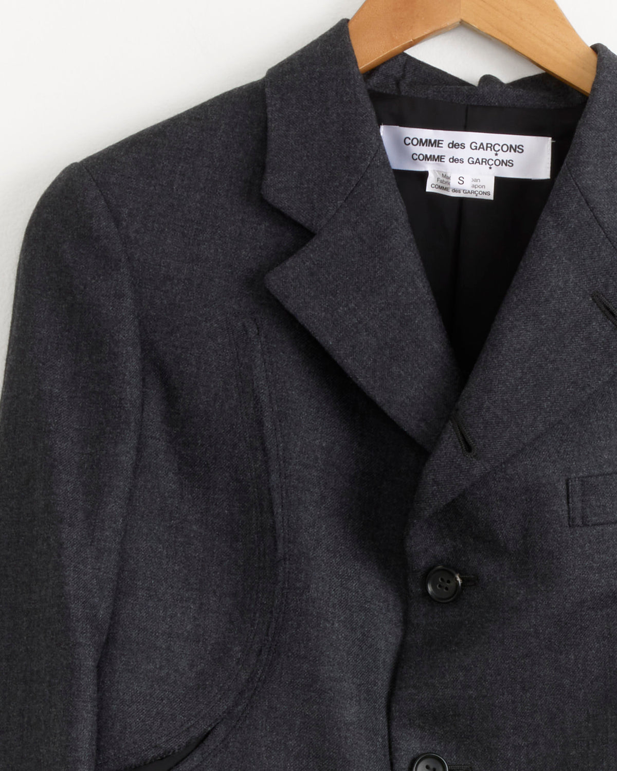 CDG CDG J005 Jacket - Charcoal Grey / S (288317)