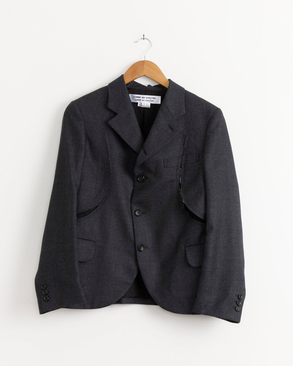 CDG CDG J005 Jacket - Charcoal Grey / S (288317)