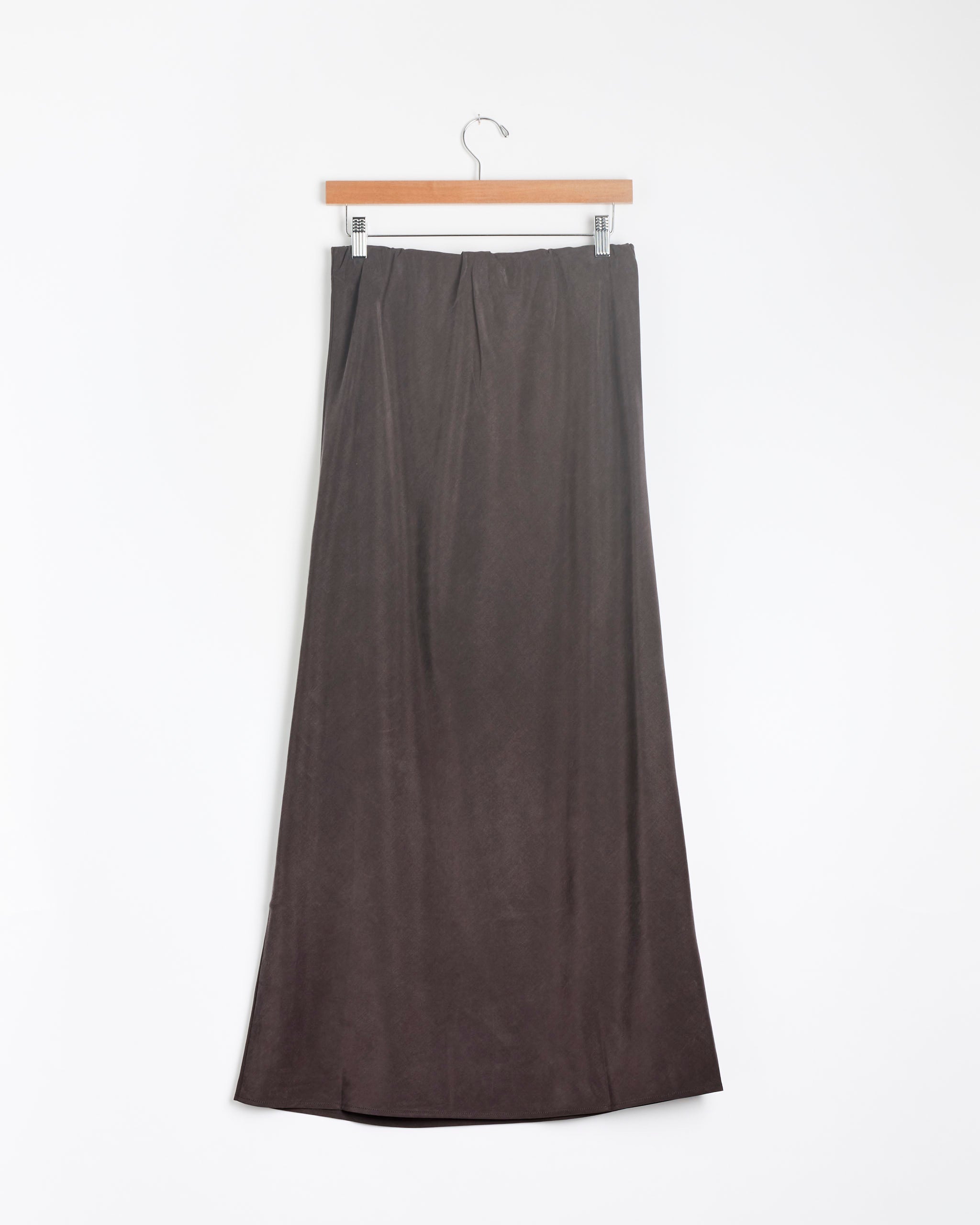 Black Crane Bias Skirt - Dark Plum / XS (288341)