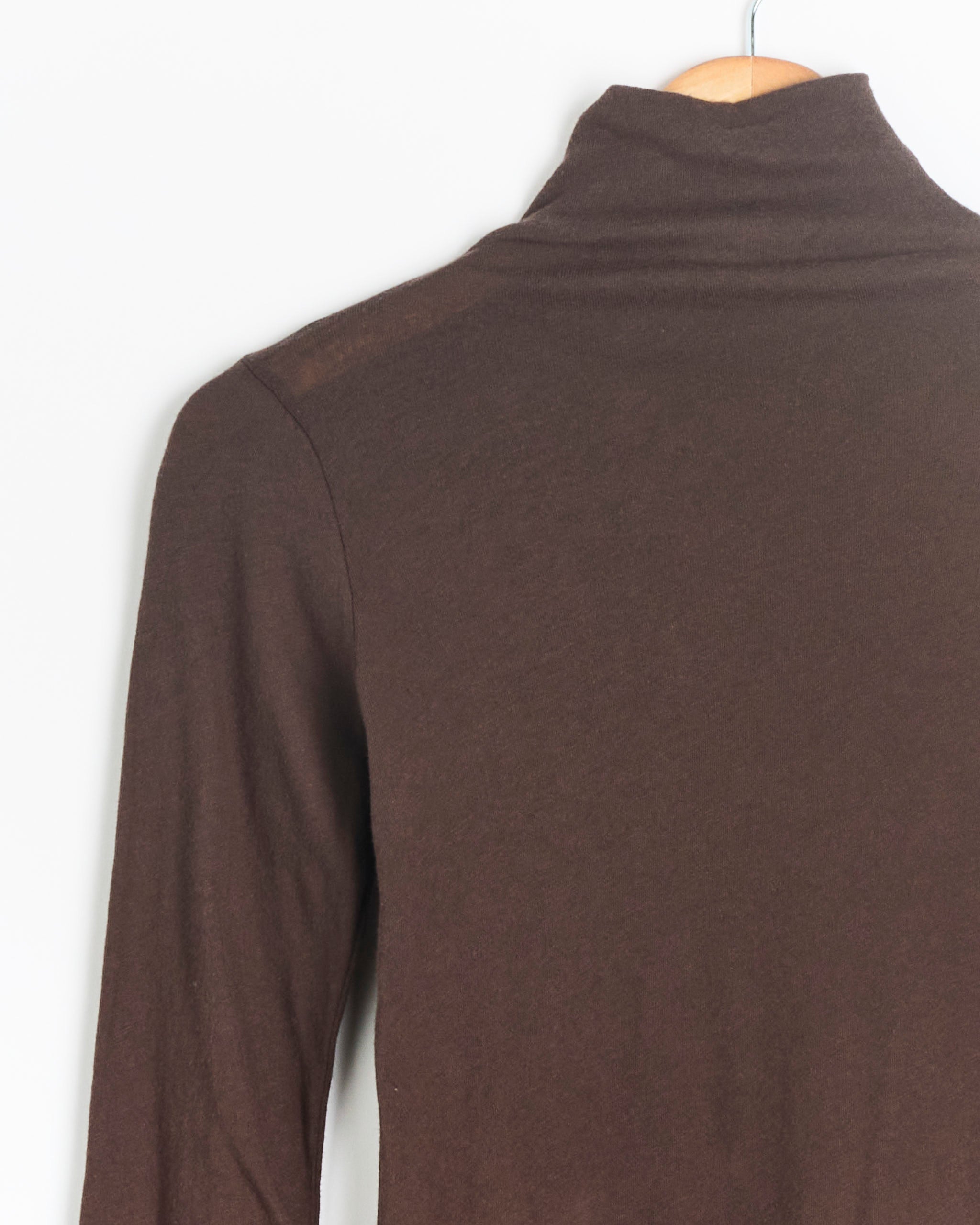 Black Crane L/S Turtleneck - Dark Plum / XS (288347)