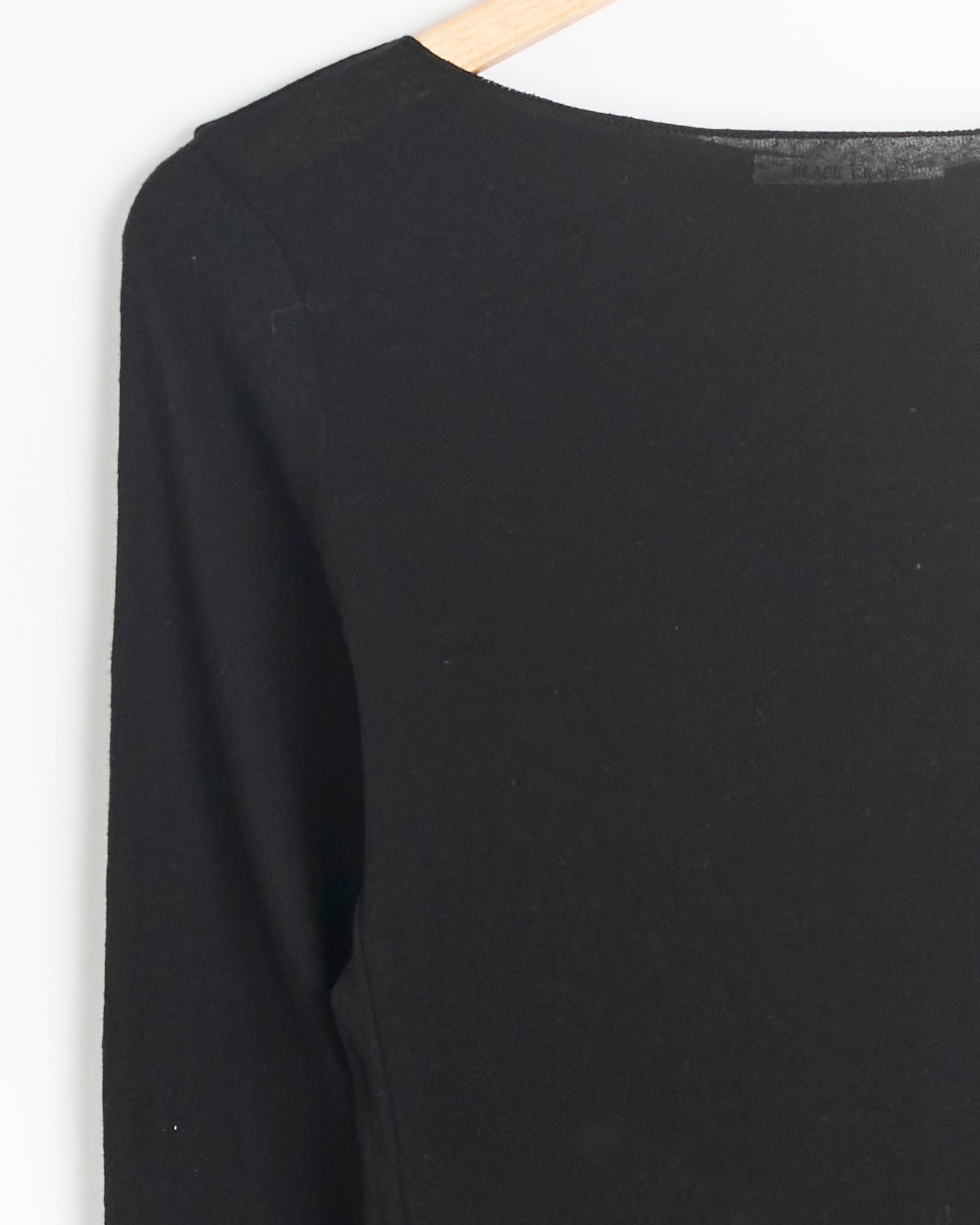 Black Crane L/S Boat Neck, Black - Black / XS (288355)