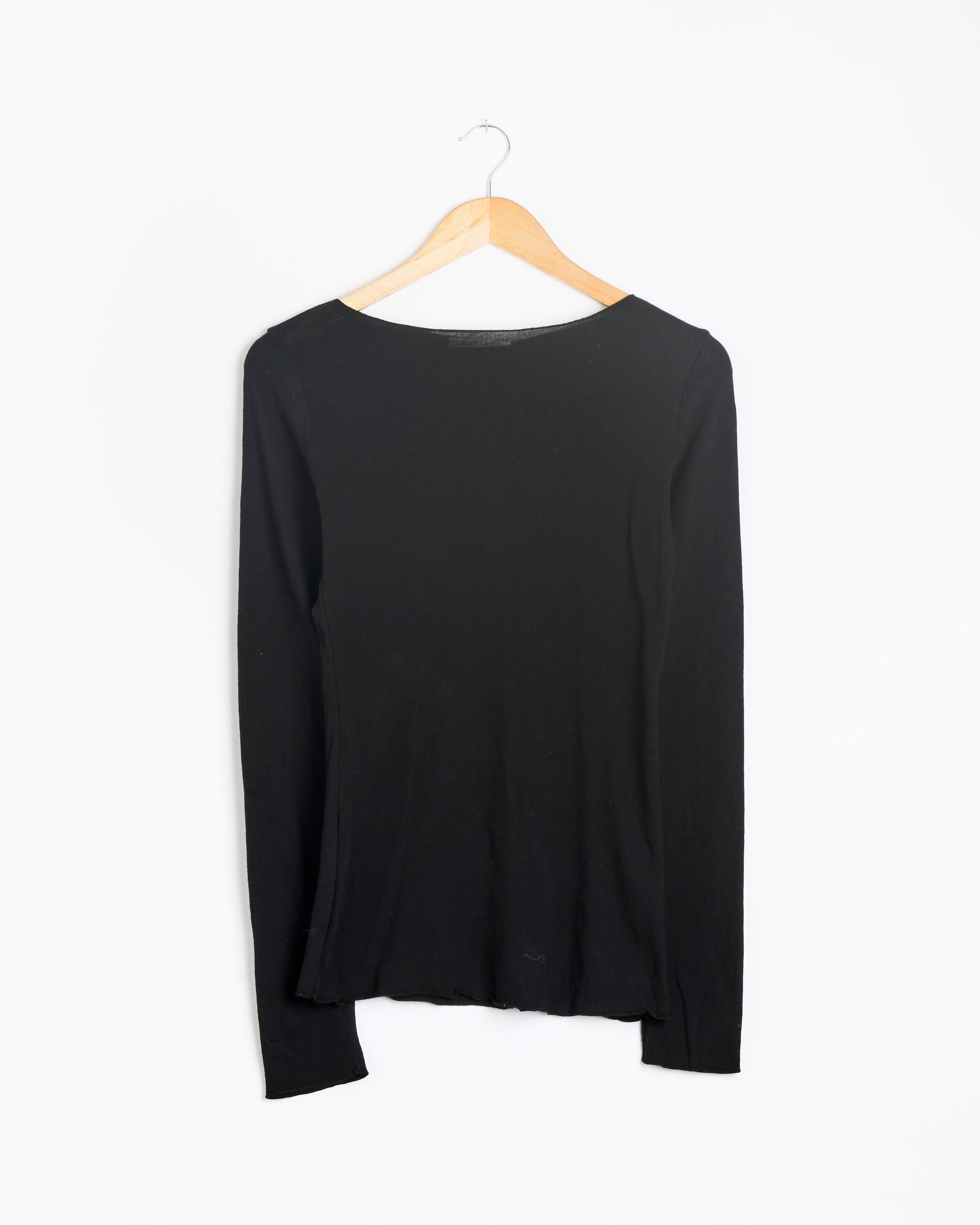 Black Crane L/S Boat Neck, Black - Black / XS (288355)