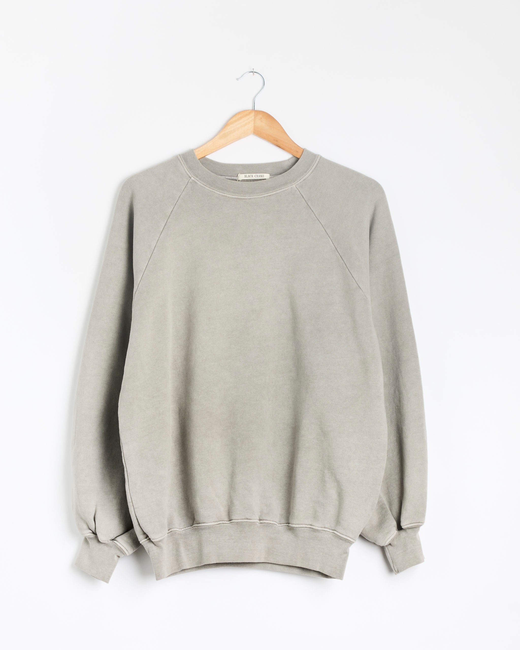 Black Crane Raglan Sweatshirt, Stone - Stone / XS (288373)