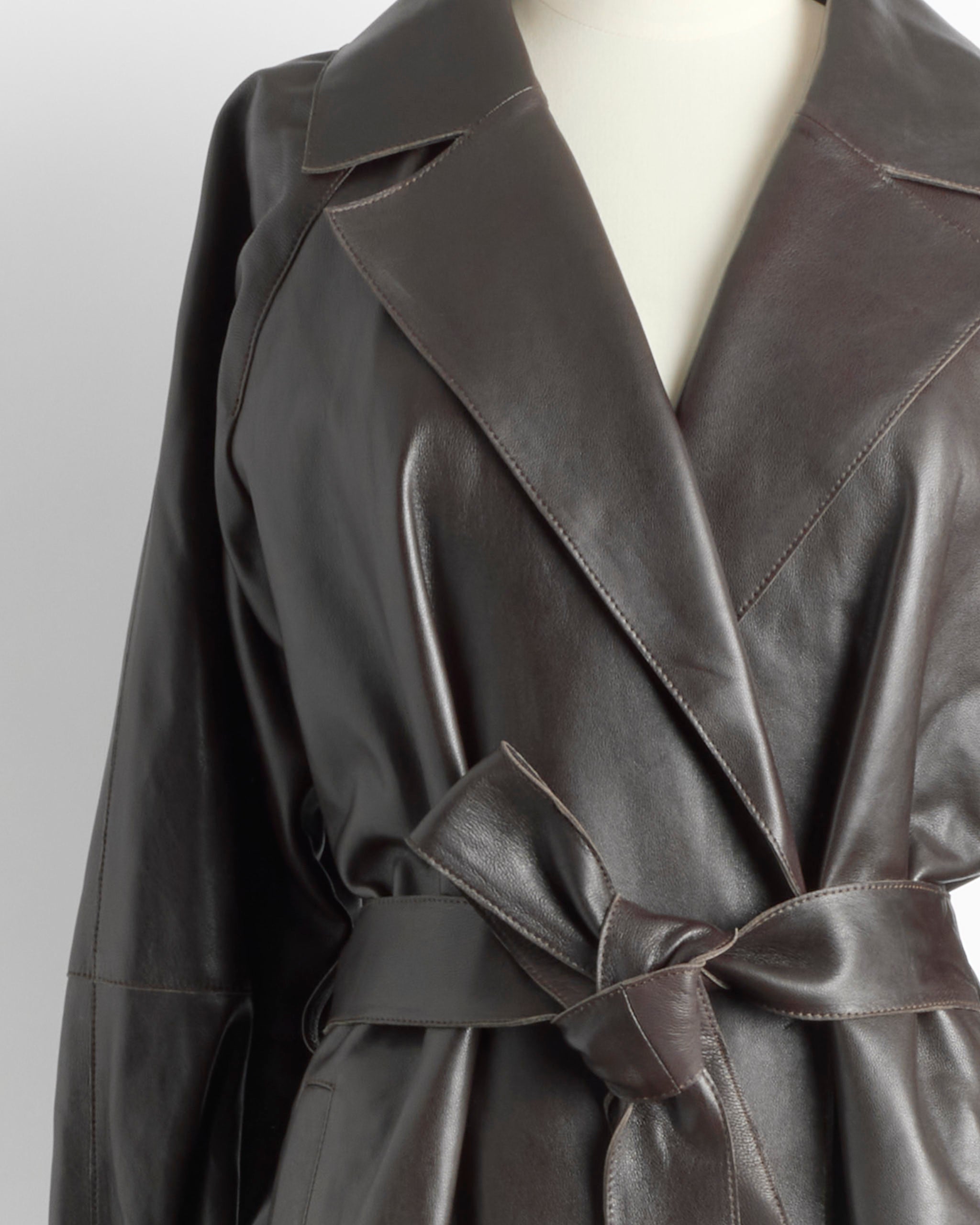 Nour Hammour Staley Coat - Dark Brown / S (288403)