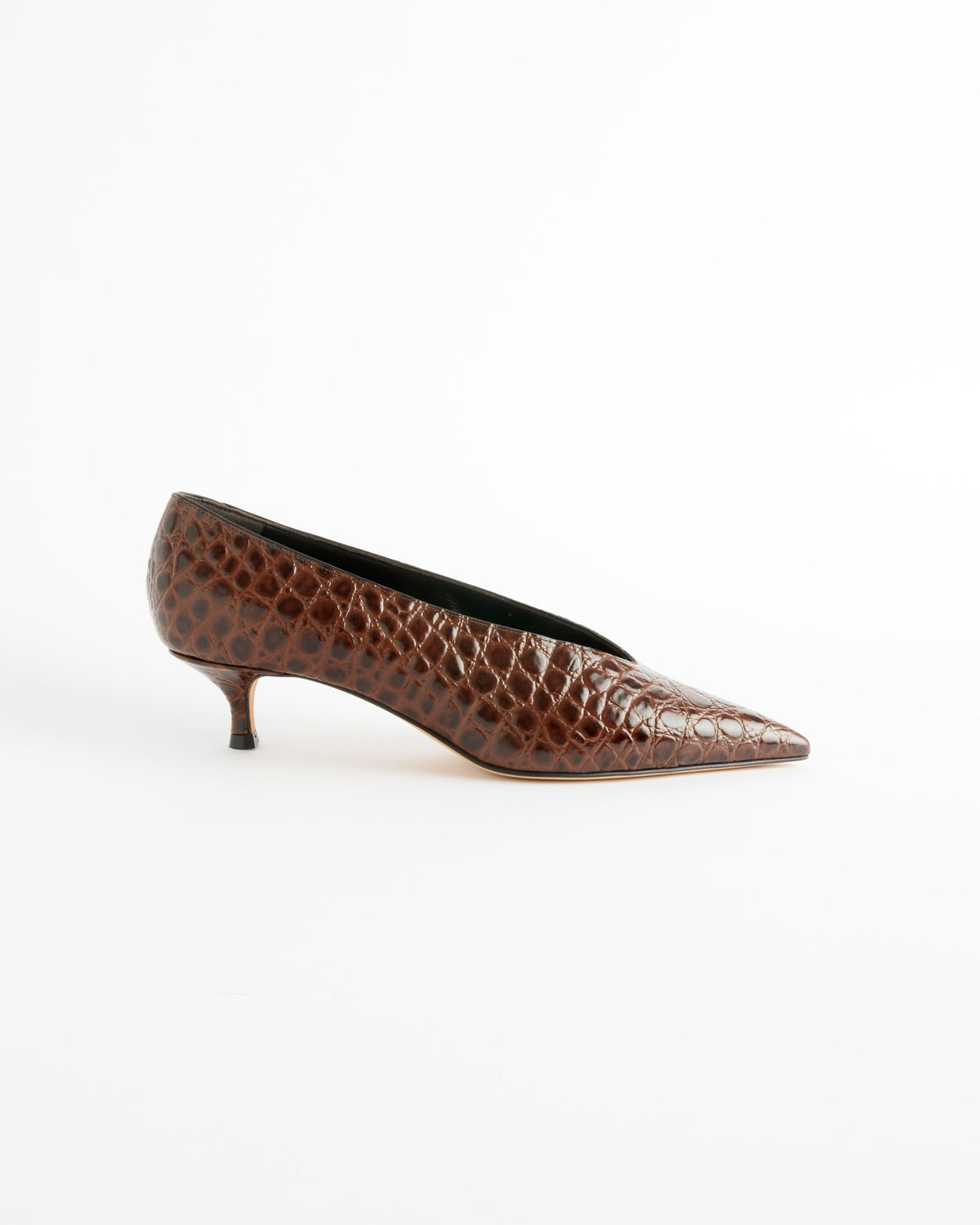 Le Monde Beryl Babouche Kitten Heel - Castagna / 39 (288474)