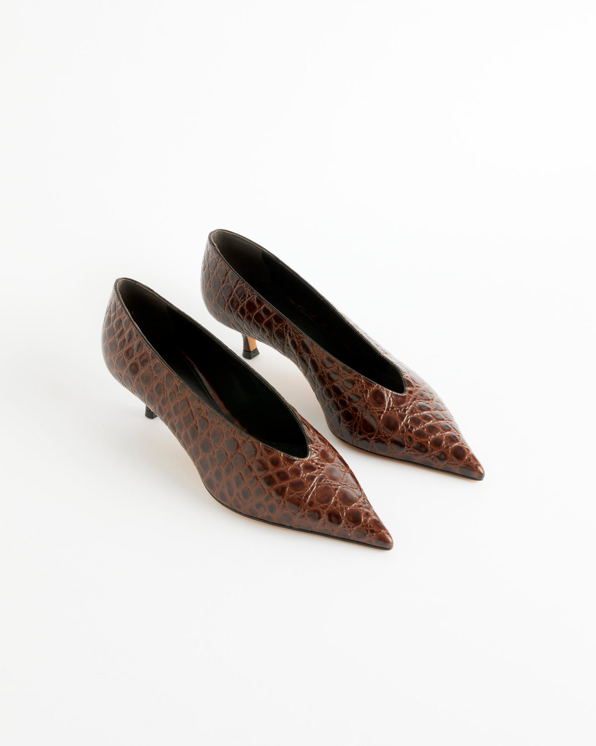Le Monde Beryl Babouche Kitten Heel - Castagna / 39 (288474)