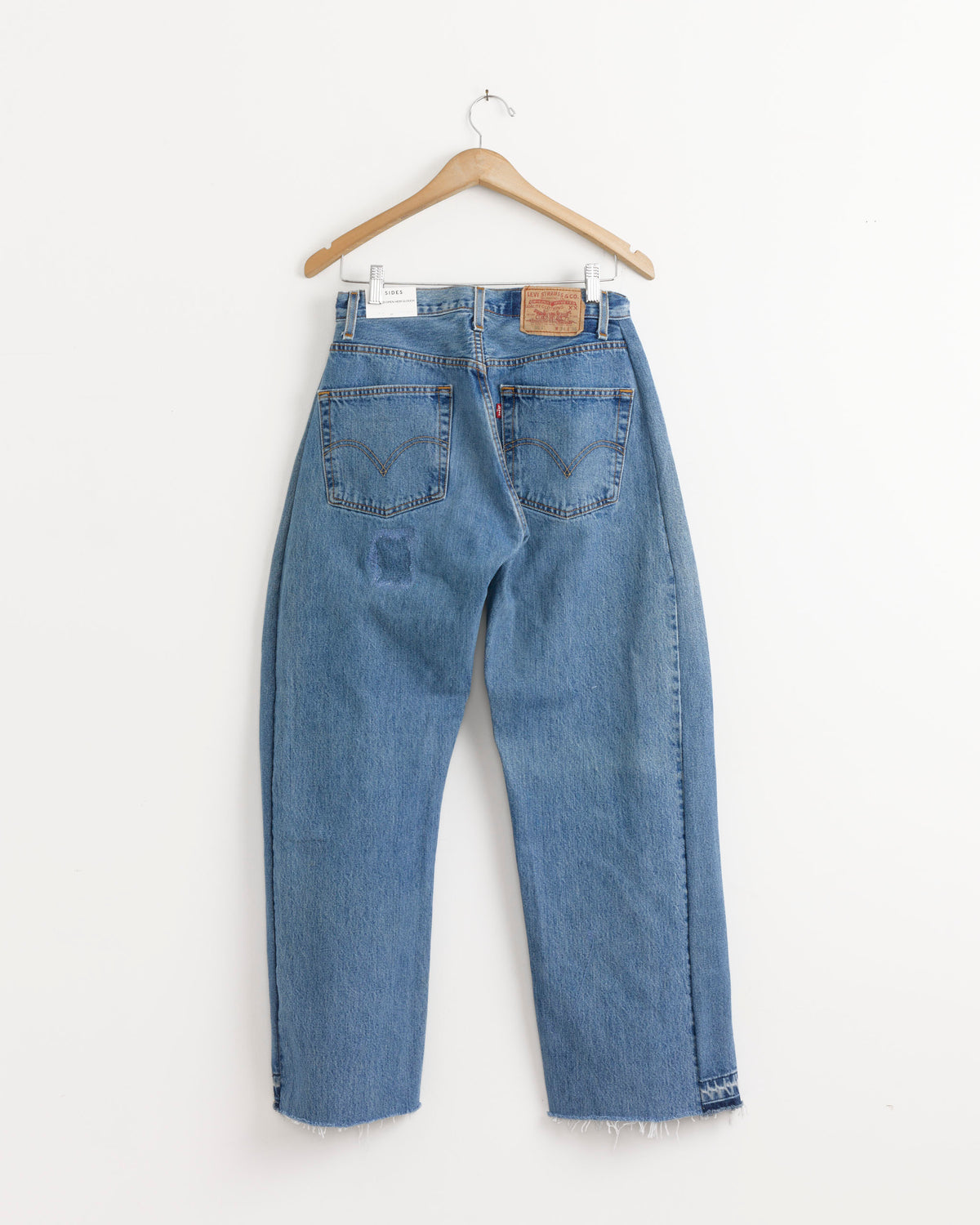 B Sides Reworked Open Hem Slouch Jean - Vintage Indigo / 25 (288503)
