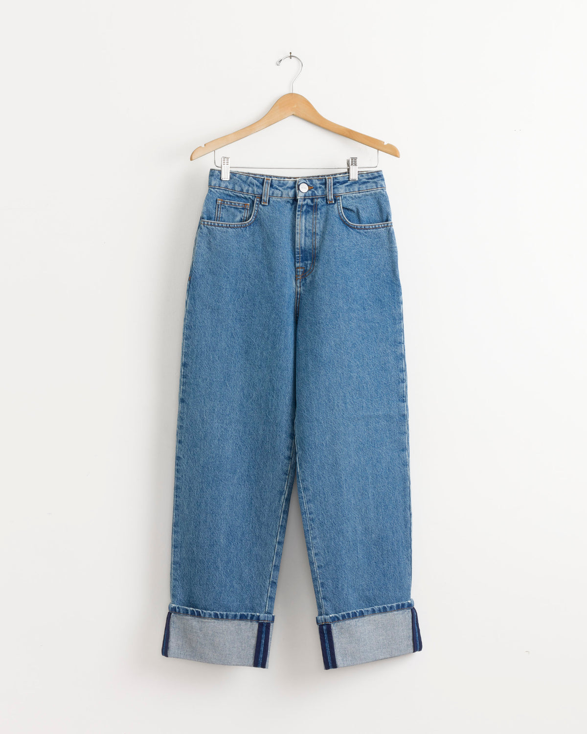 Turn Up Baggy Denim Pant in Heritage Blue - Heritage Blue / FR34 (288685)