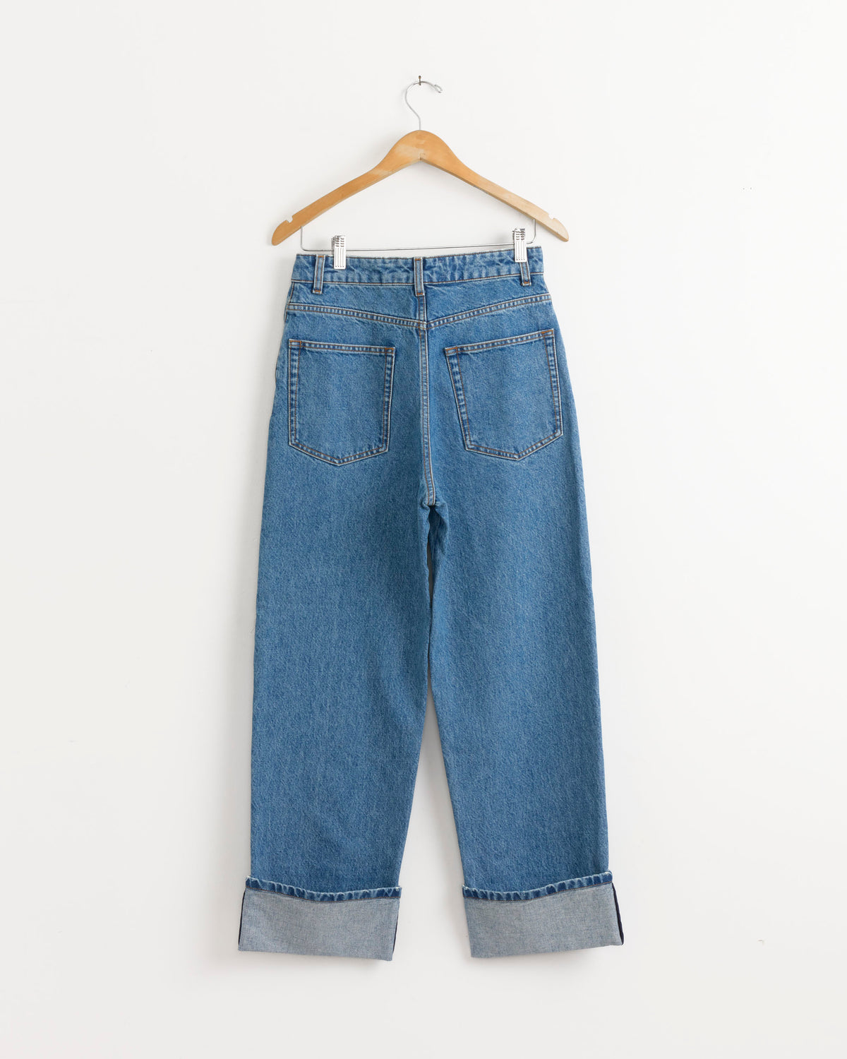 Turn Up Baggy Denim Pant in Heritage Blue - Heritage Blue / FR34 (288685)