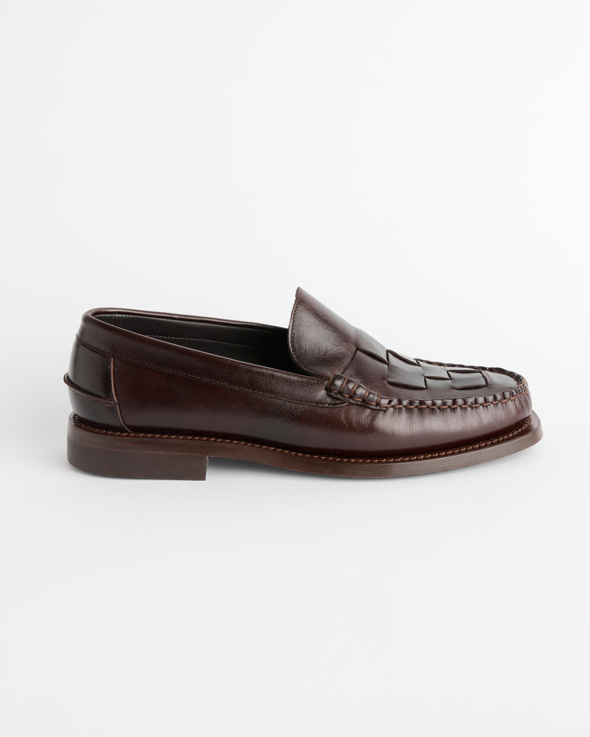 Hereu Nombela Waxed Loafer - Ebony / 45 (288735)