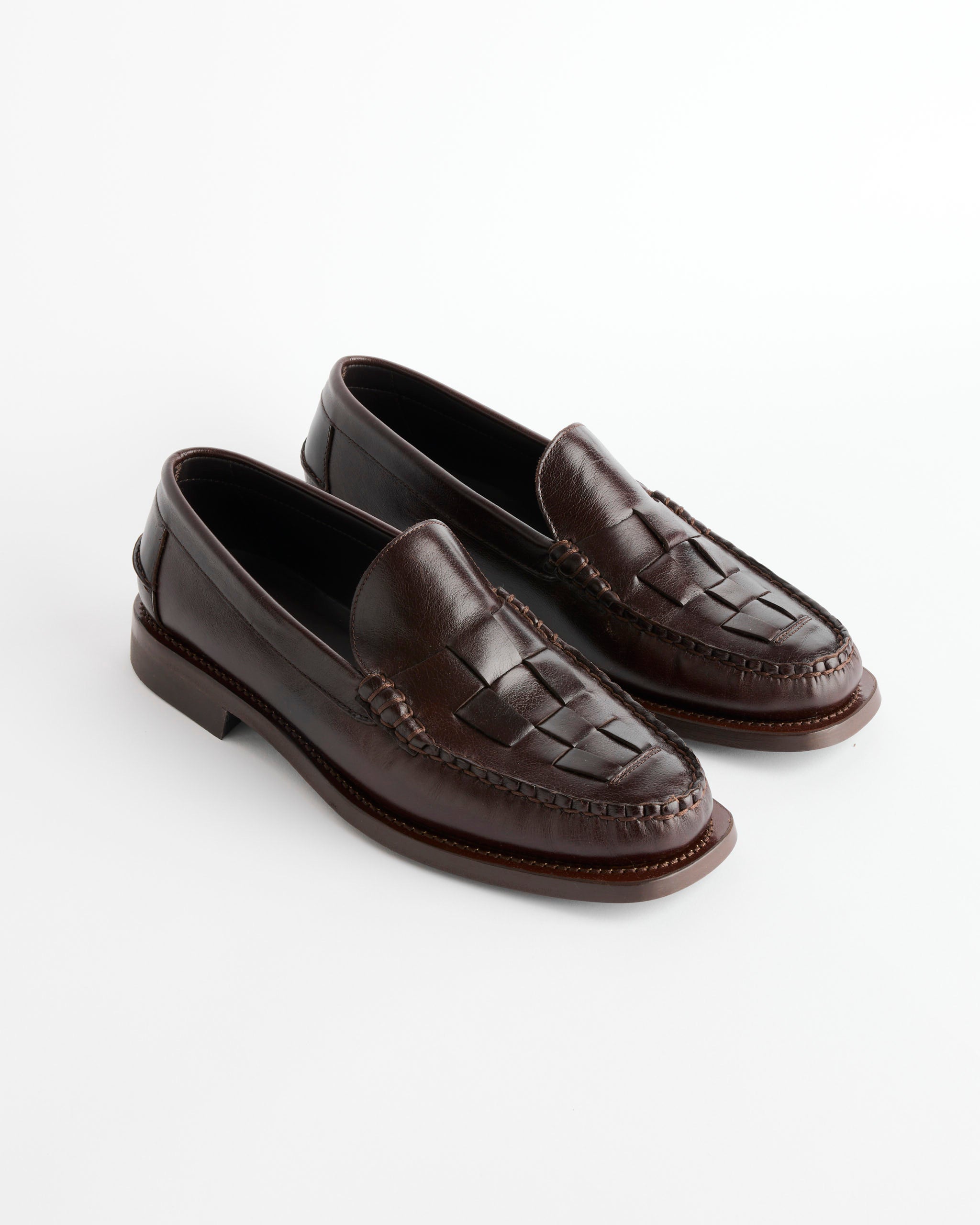 Hereu Nombela Waxed Loafer - Ebony / 45 (288735)