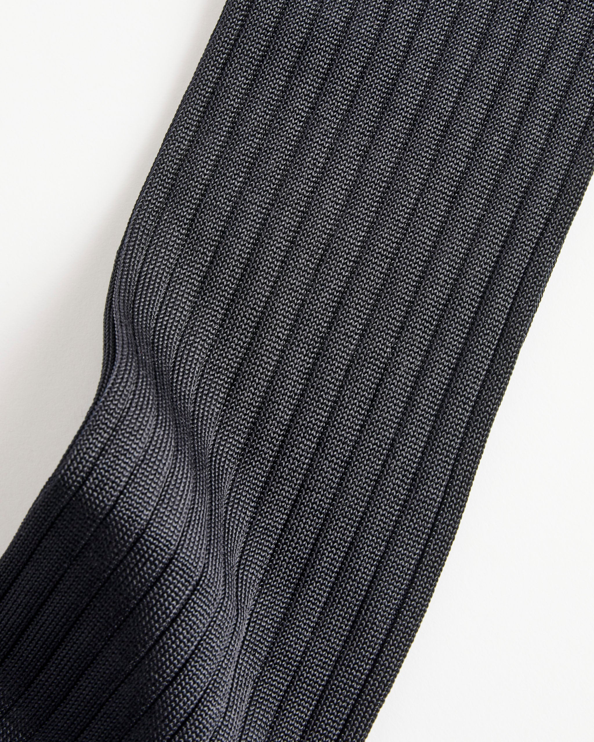 Hansel From Basel Bemberg Rib Knee Hi Socks, Black - Black / OS (288750)