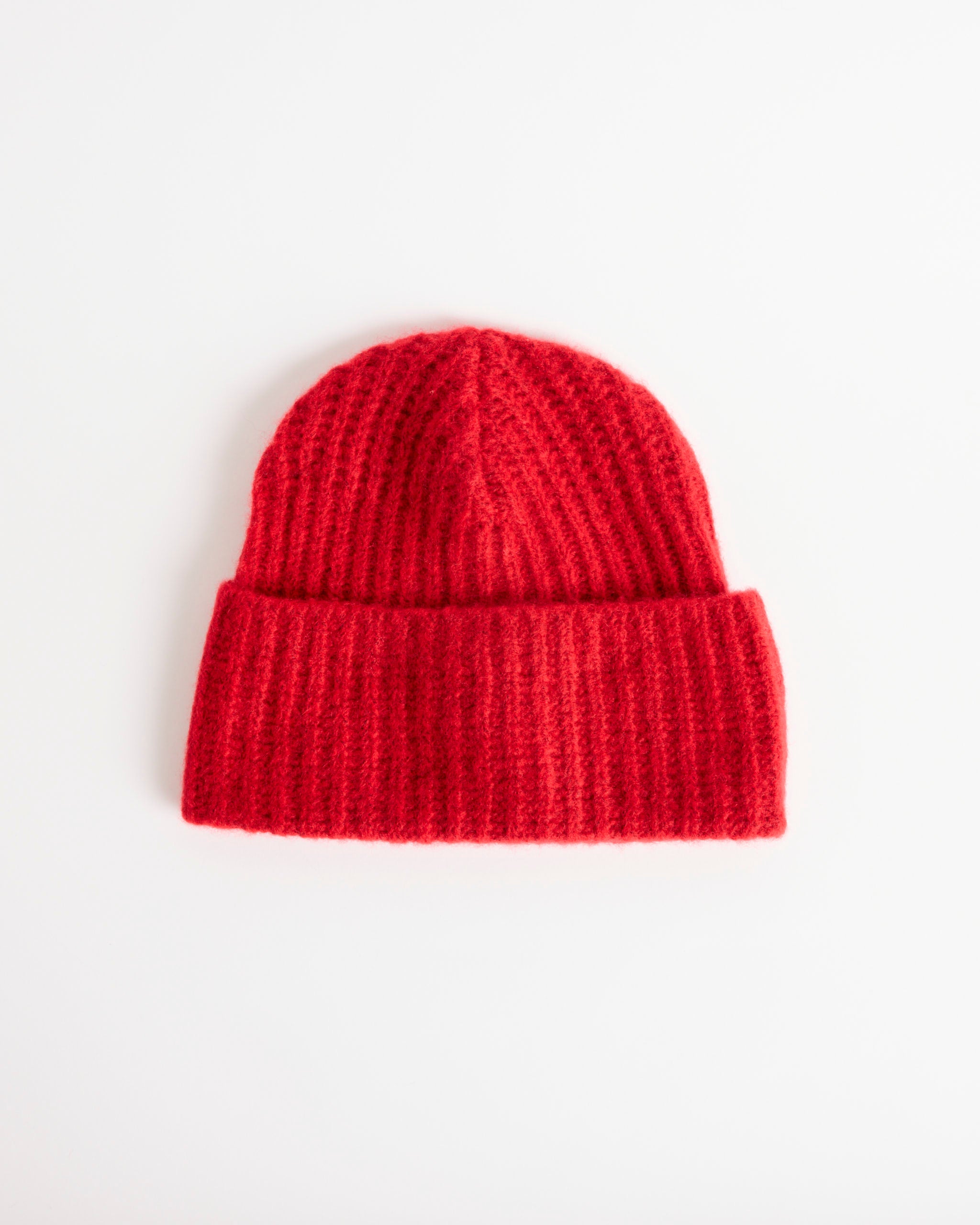 Hansel From Basel Cashmere Ribbed Beanie, Red - Red / OS (288752)