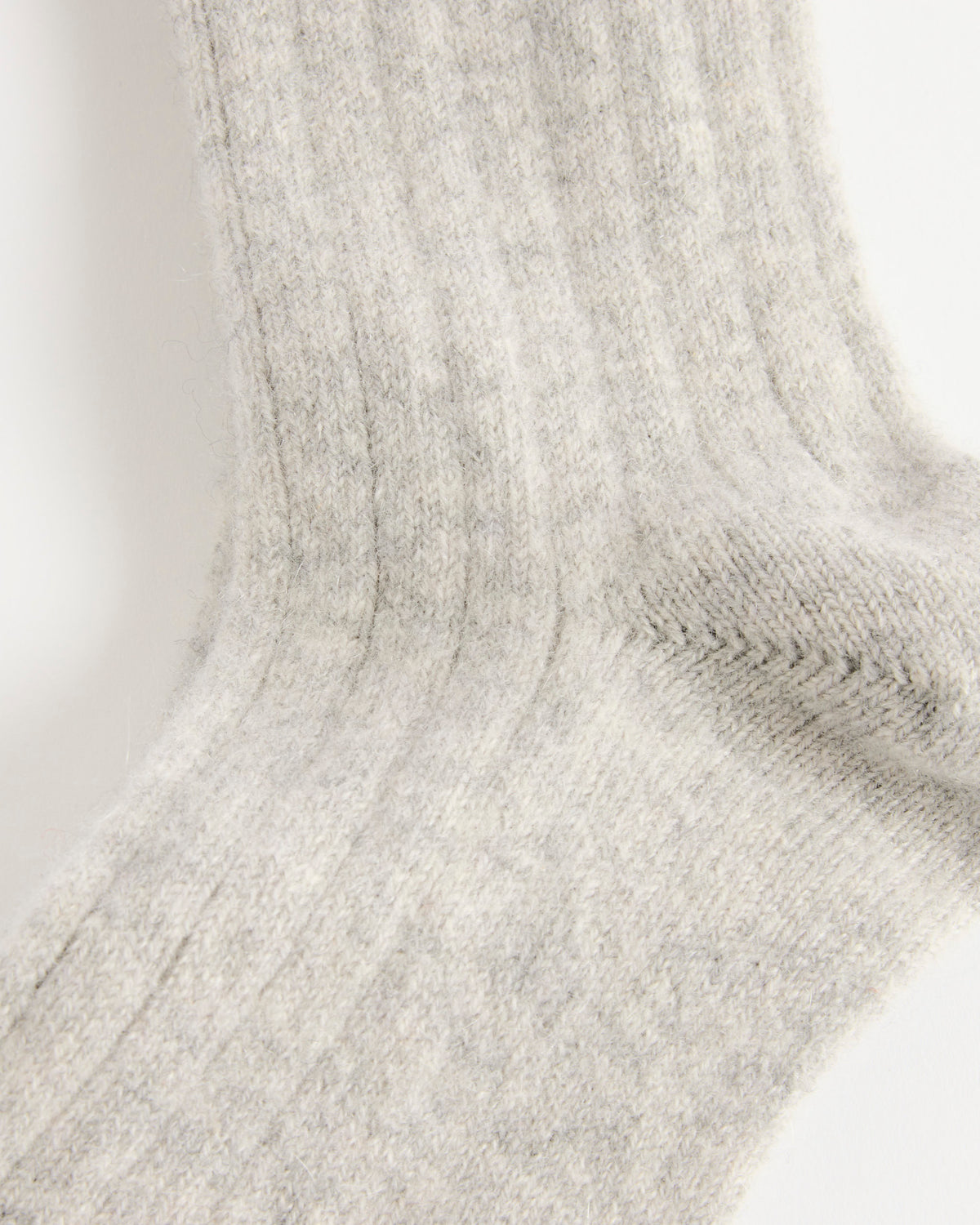 Hansel From Basel Italian Cashmere Cozy Rib Crew, Mist - Mist / OS (288764)