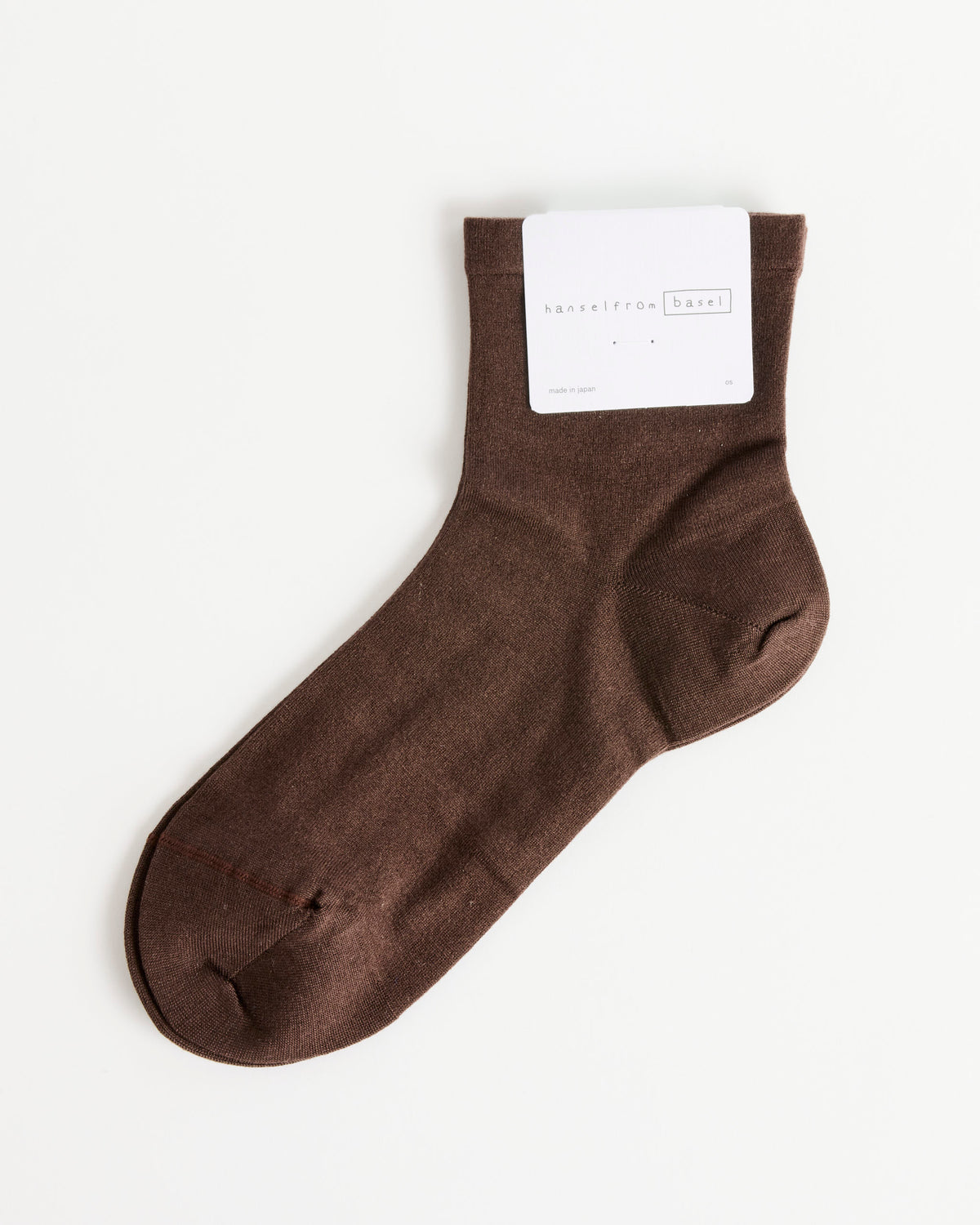 Hansel From Basel Kinu Silk Short Crew, Chocolate - Chocolate / OS (288774)