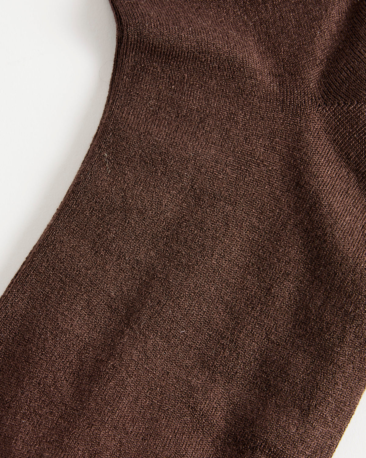 Hansel From Basel Kinu Silk Short Crew, Chocolate - Chocolate / OS (288774)