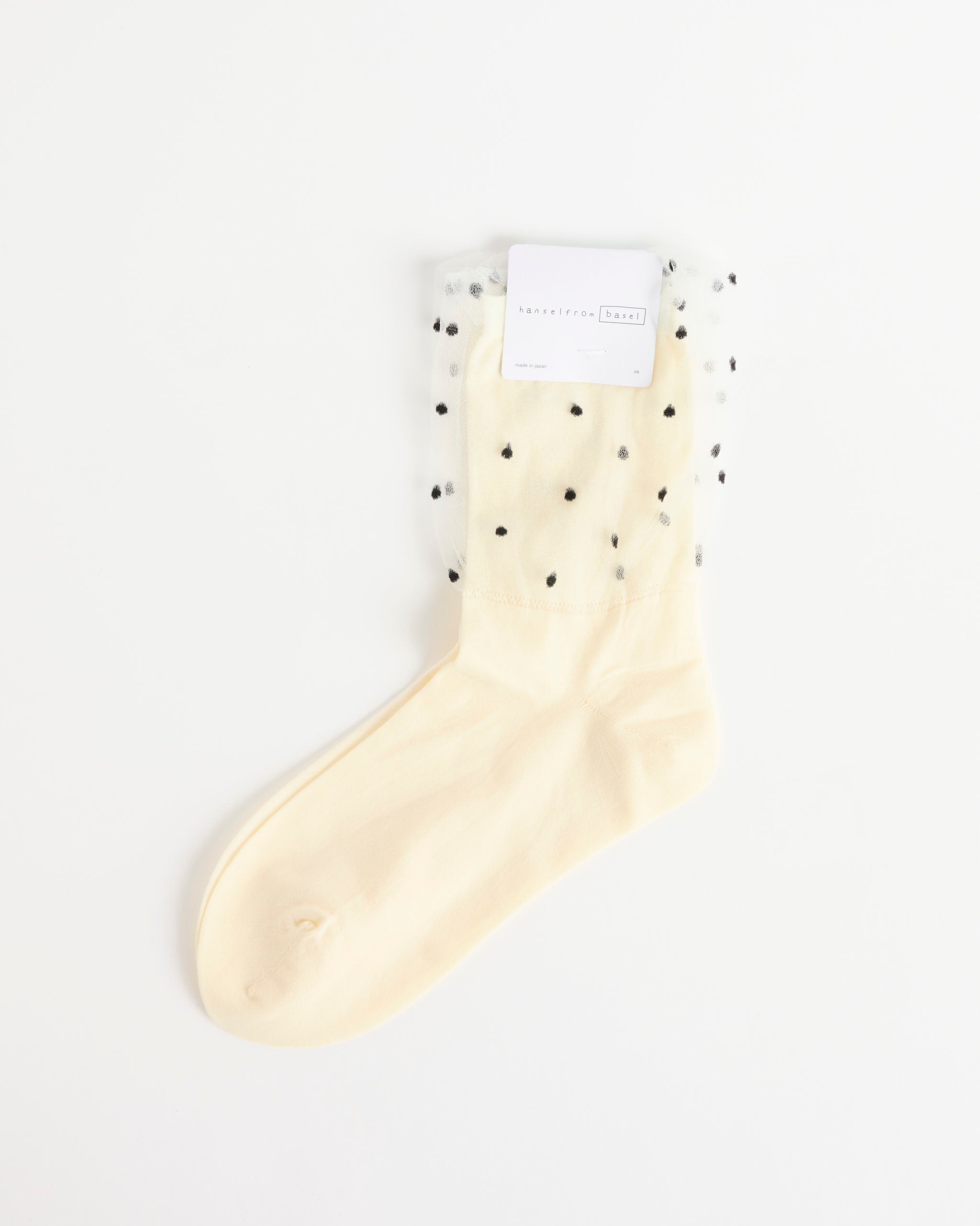 Hansel From Basel Dotted Tulle Overlay Crew - Ivory - OS - Default Title (288777)