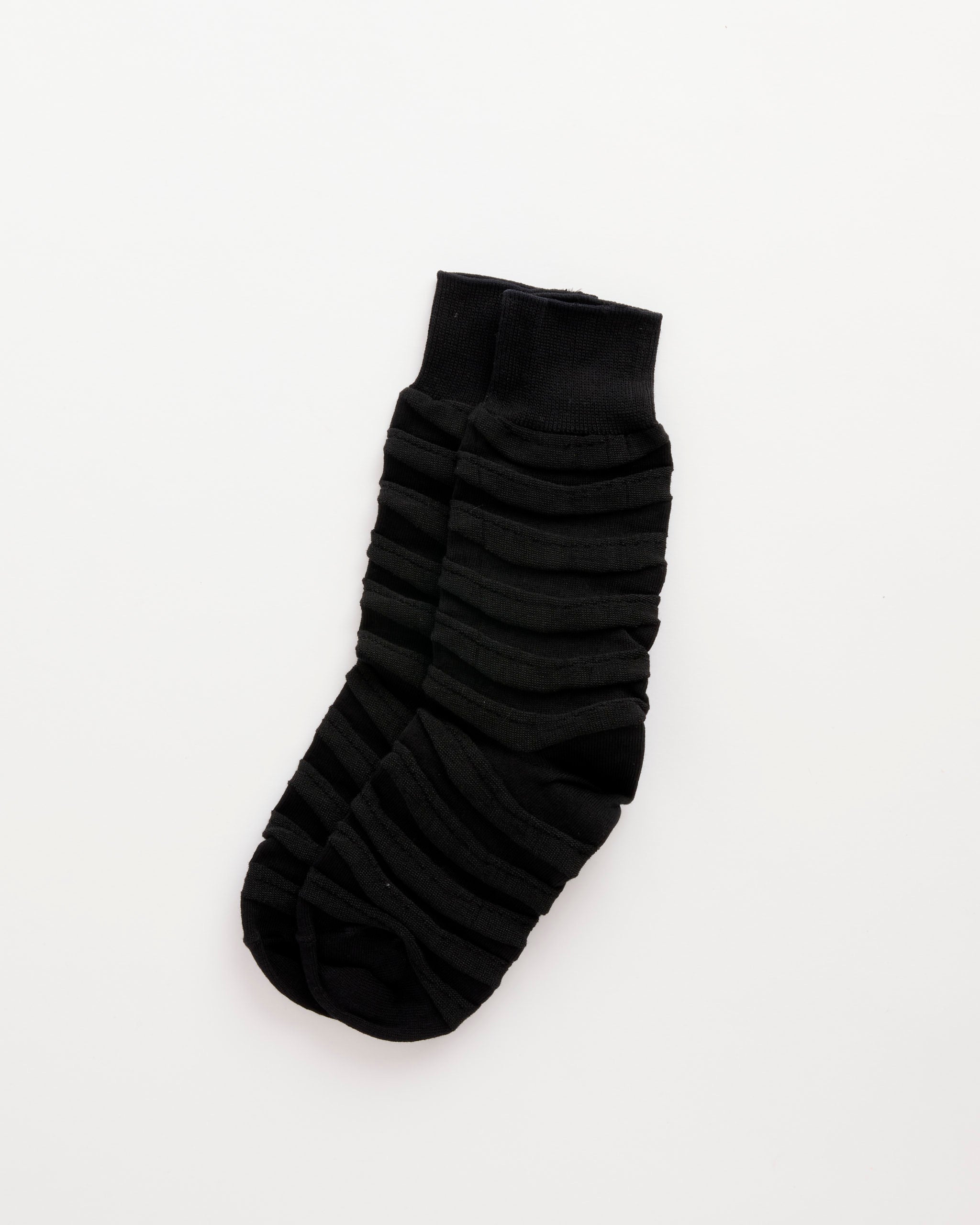 IM MENS ISSEY MIYAKE AI485 Formal Wave Socks, Black - Black / OS (288976)