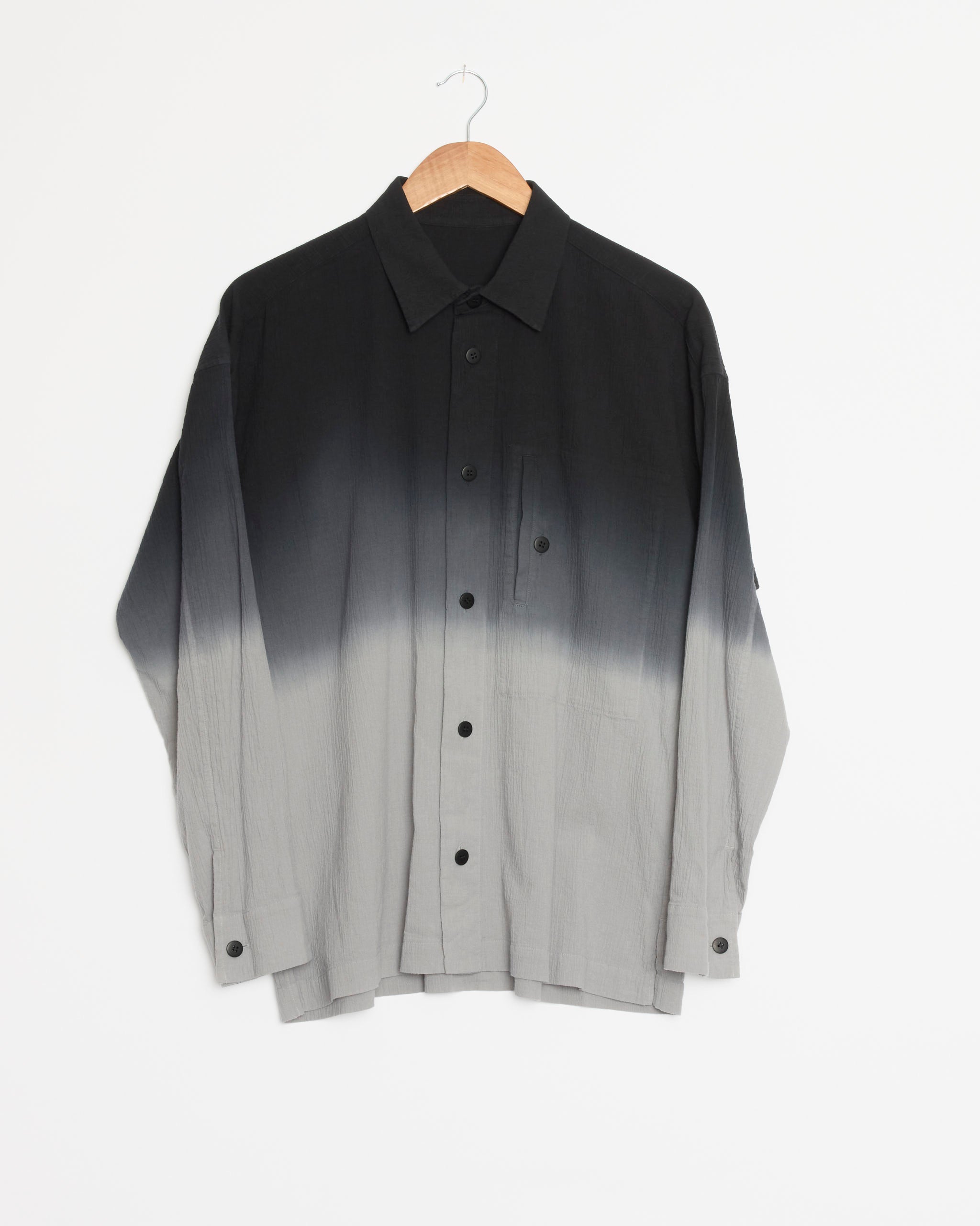 IM MENS ISSEY MIYAKE FJ120 Drip Shirt - Black / 2 (288993)