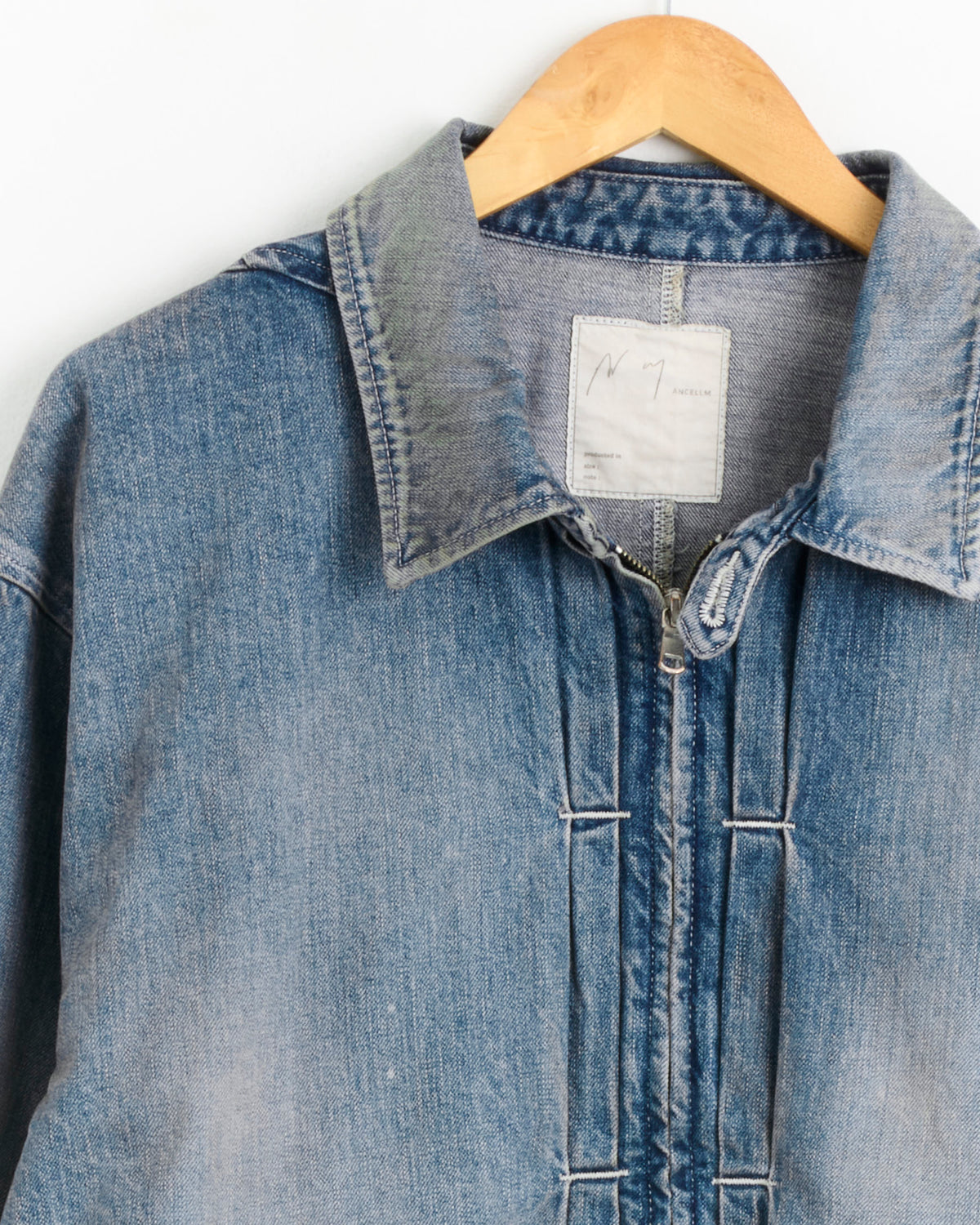 Aging Denim Tuck Jacket in Indigo - Indigo / 2 (289134)