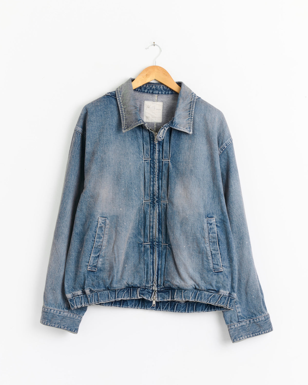 Aging Denim Tuck Jacket in Indigo - Indigo / 2 (289134)