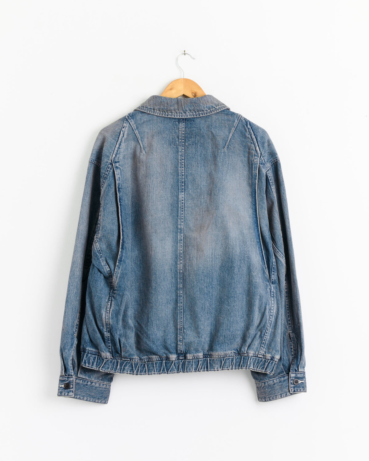 Aging Denim Tuck Jacket in Indigo - Indigo / 2 (289134)