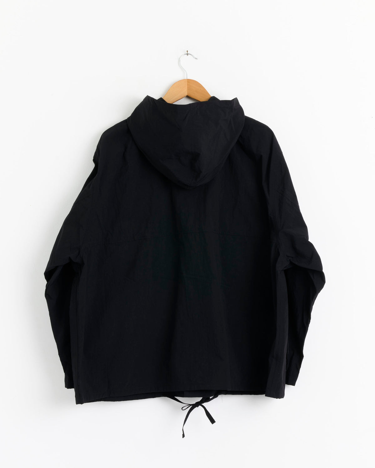 ANCELLM Wrinkled Nylon Over Hoodie - Black / 1 (289139)