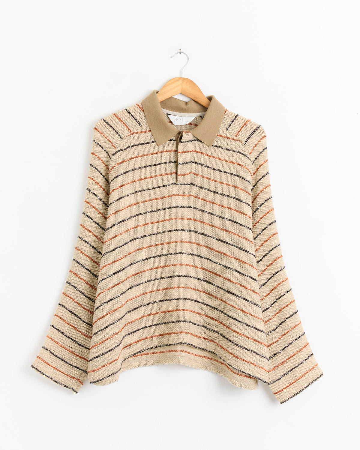 Cut Border Skipper Shirt in Beige - Beige / 2 (289144)