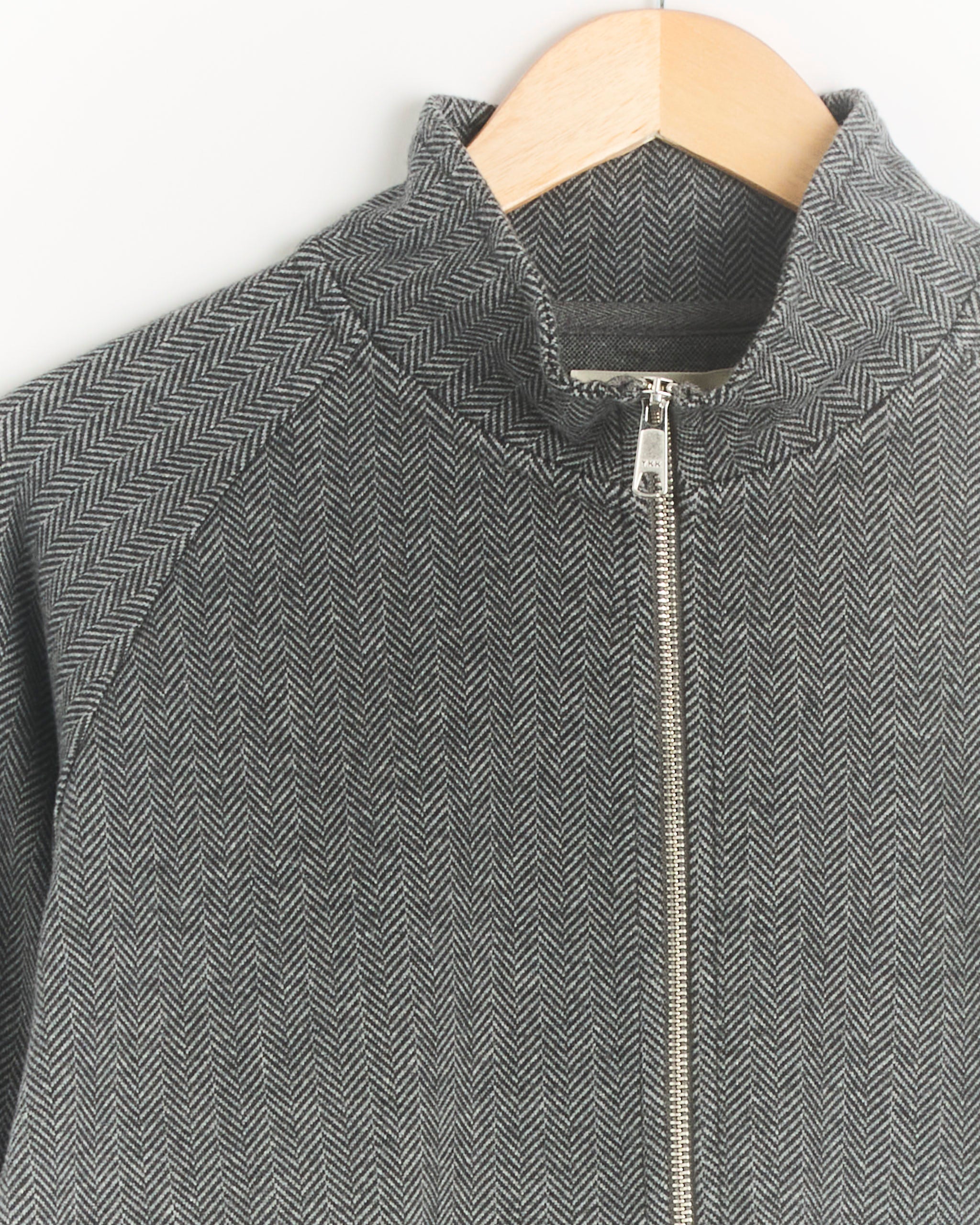 mfpen Leisure Zip Up - Grey Herringbone / M (289380)
