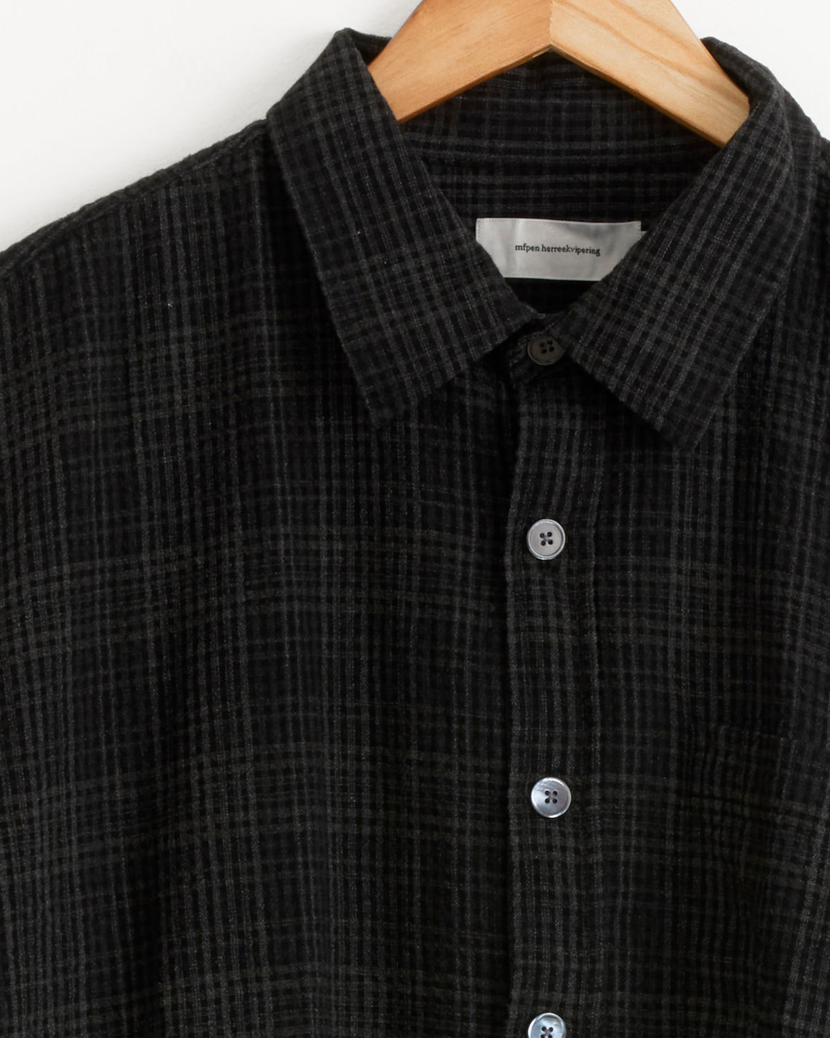 mfpen Priority Shirt - Overdyed Black Check / S (289394)