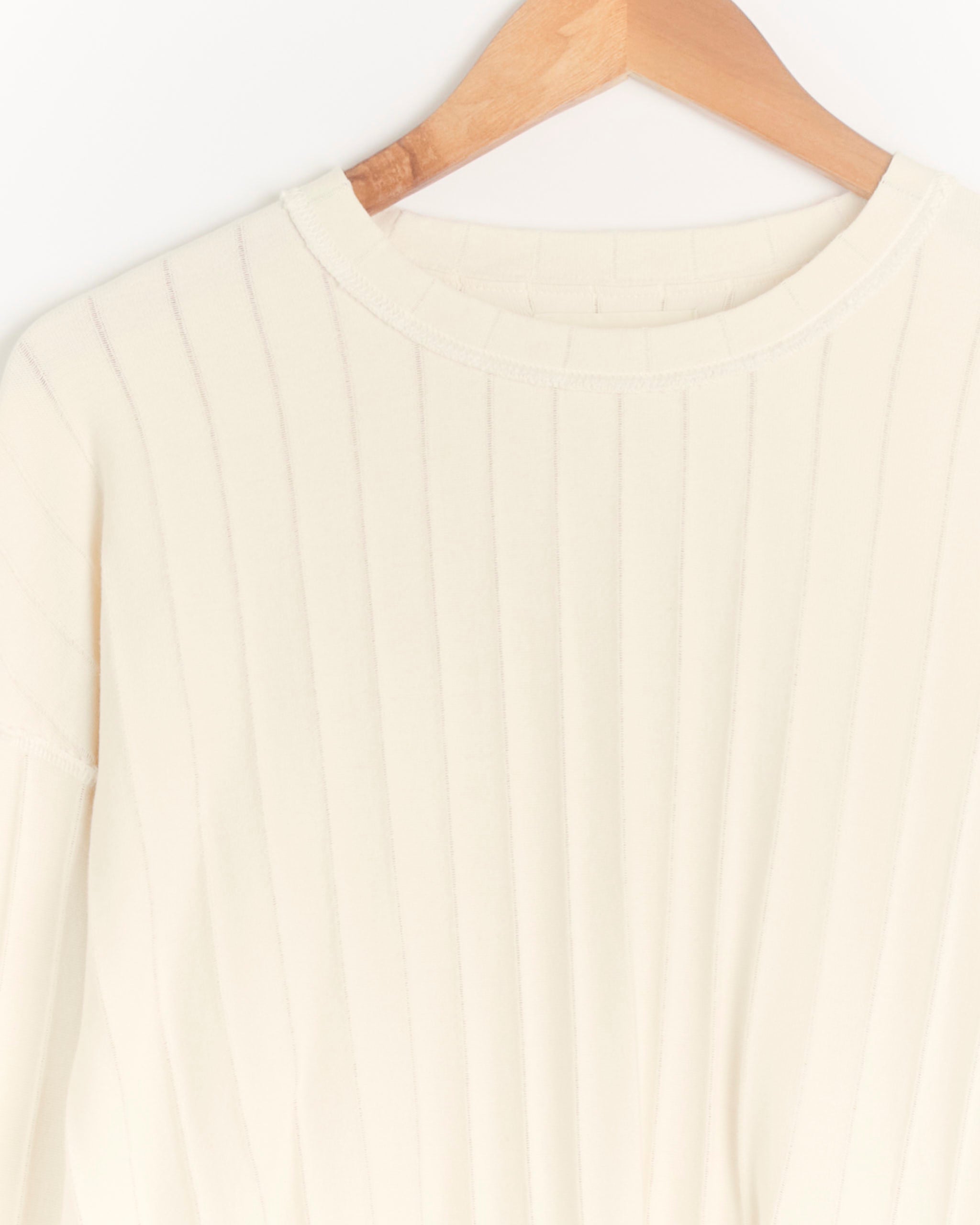 mfpen Round Neck Sweater - Ecru Stripe / M (289407)