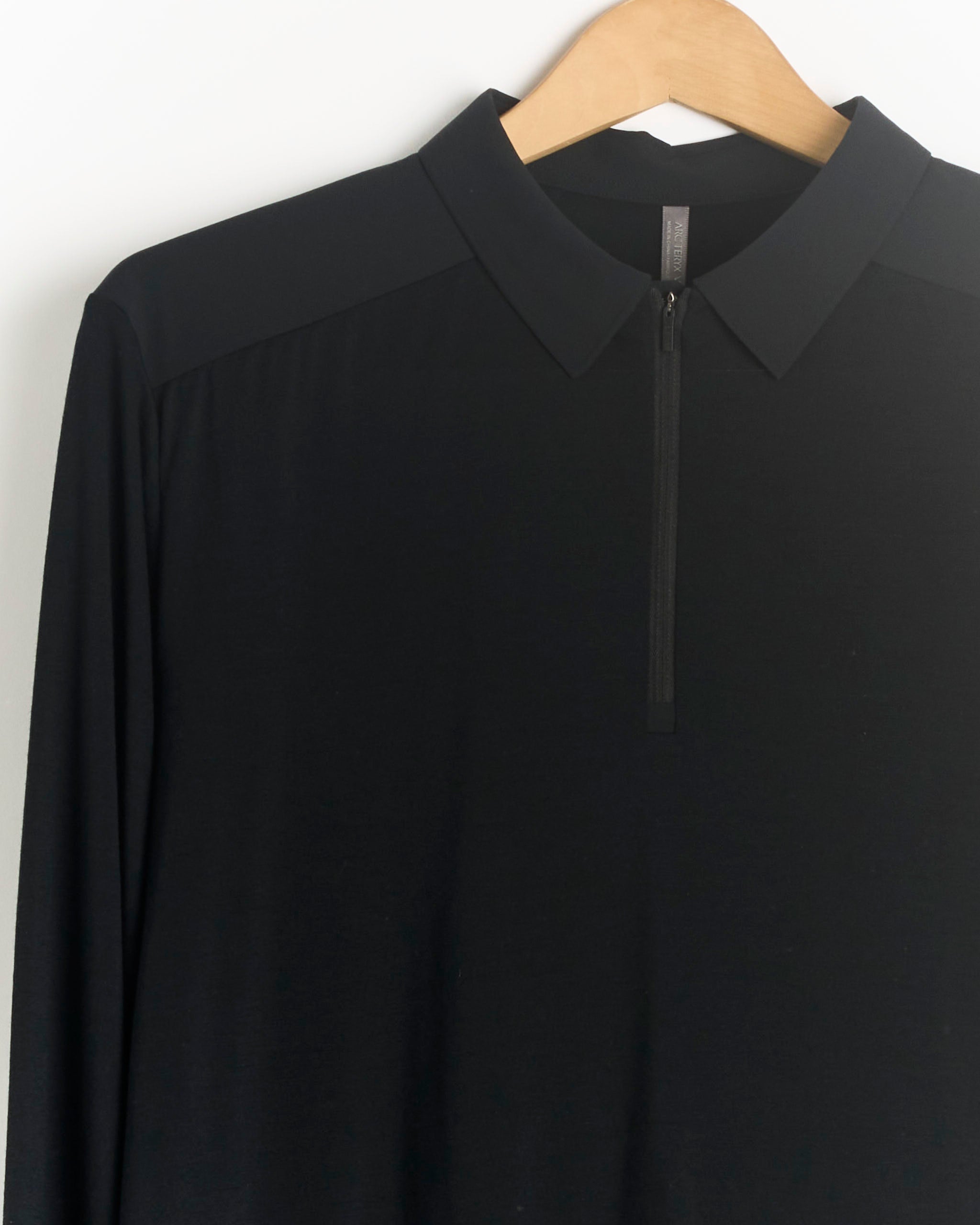 Veilance Frame L/S Polo, Black - Black / M (289482)