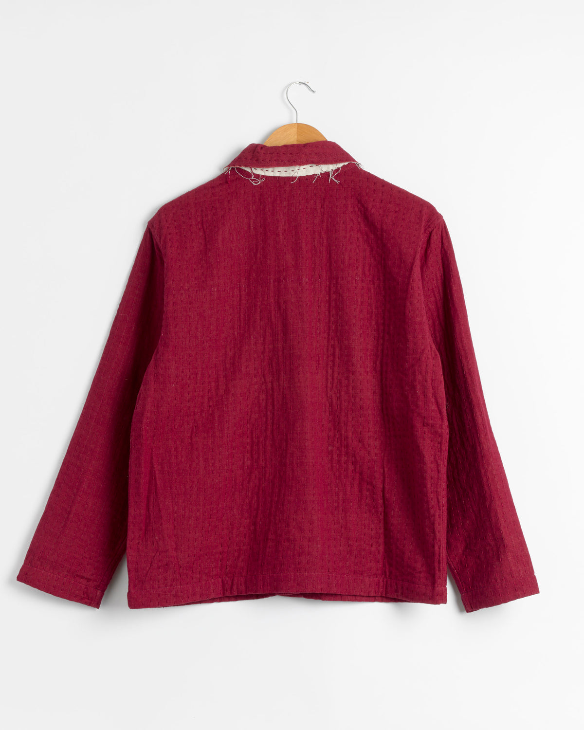 Kartik Research Kantha Chore Jacket - Maroon / S (289514)